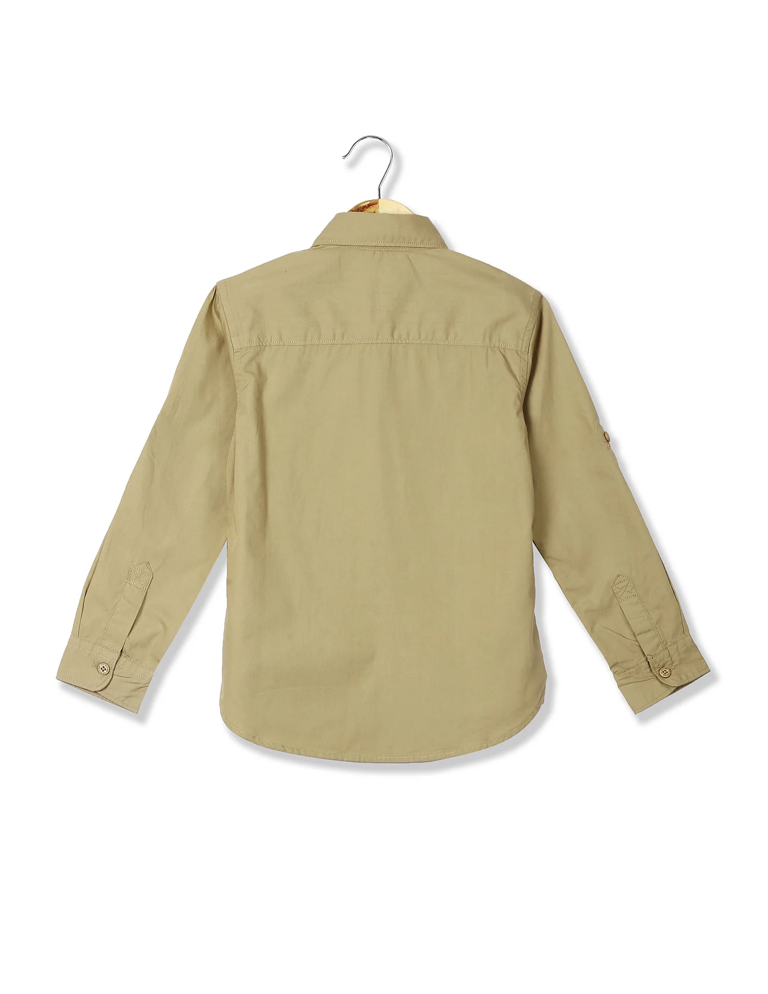 Boys Button-Down Collar Solid Shirt - Image 2