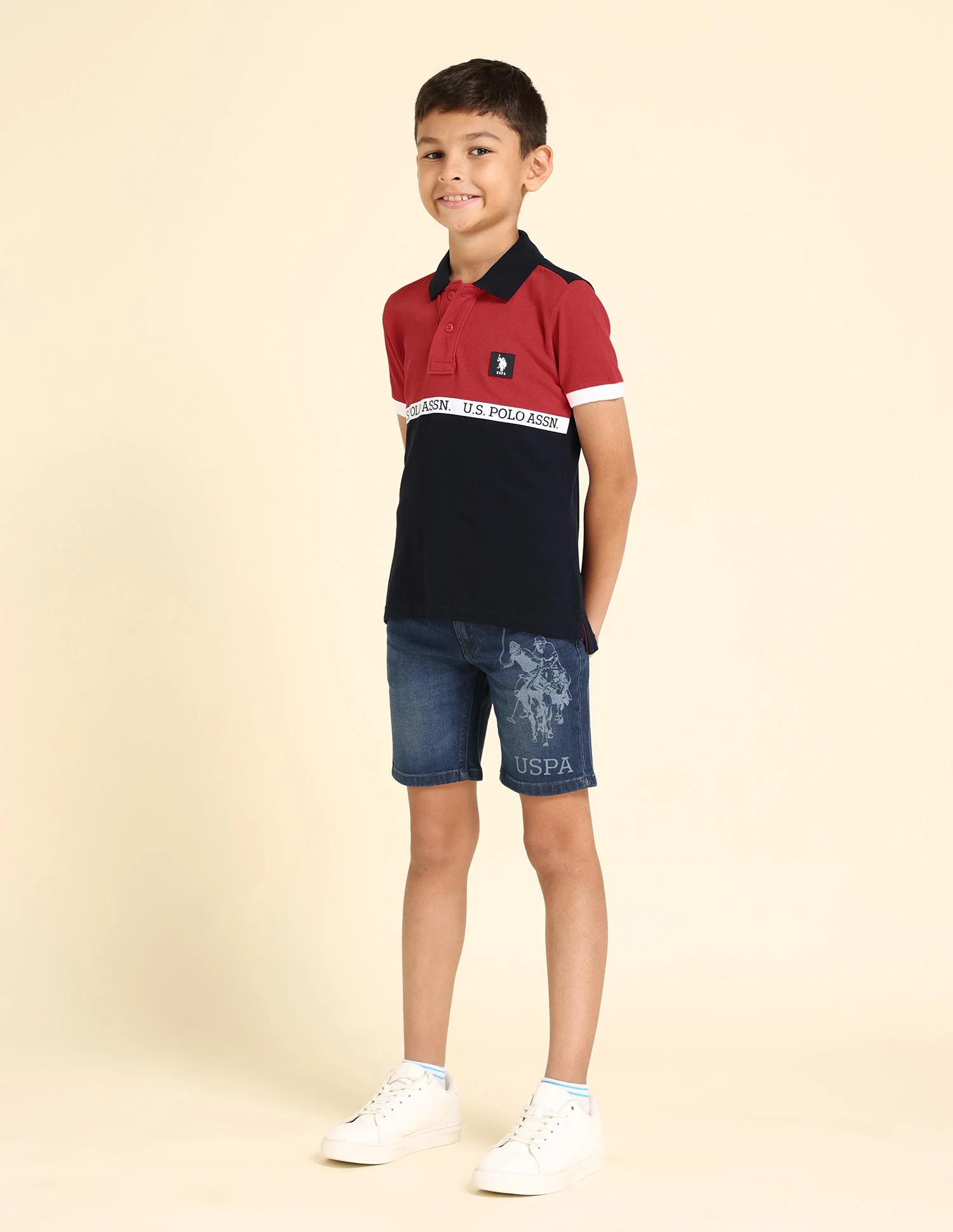 Boys Colour Block Polo Shirt - Image 3