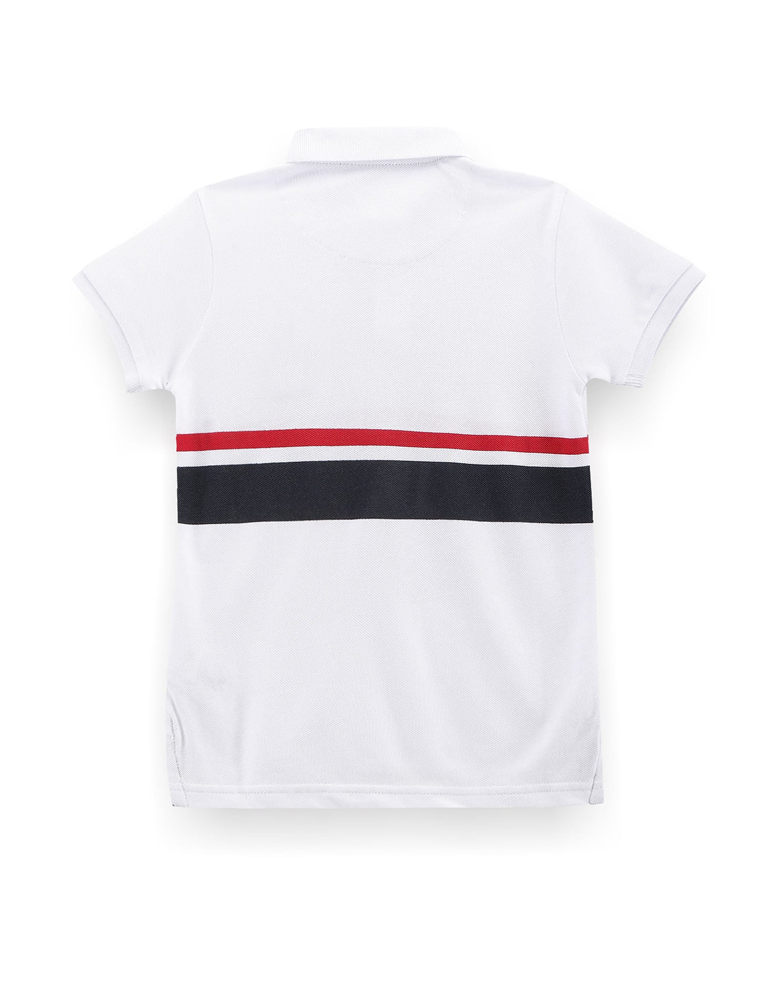 Boys Contrast Stripe Polo Shirt - Image 2