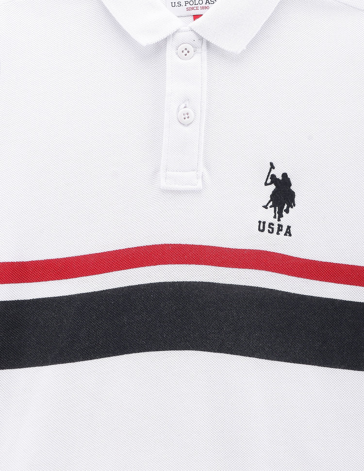 Boys Contrast Stripe Polo Shirt - Image 3