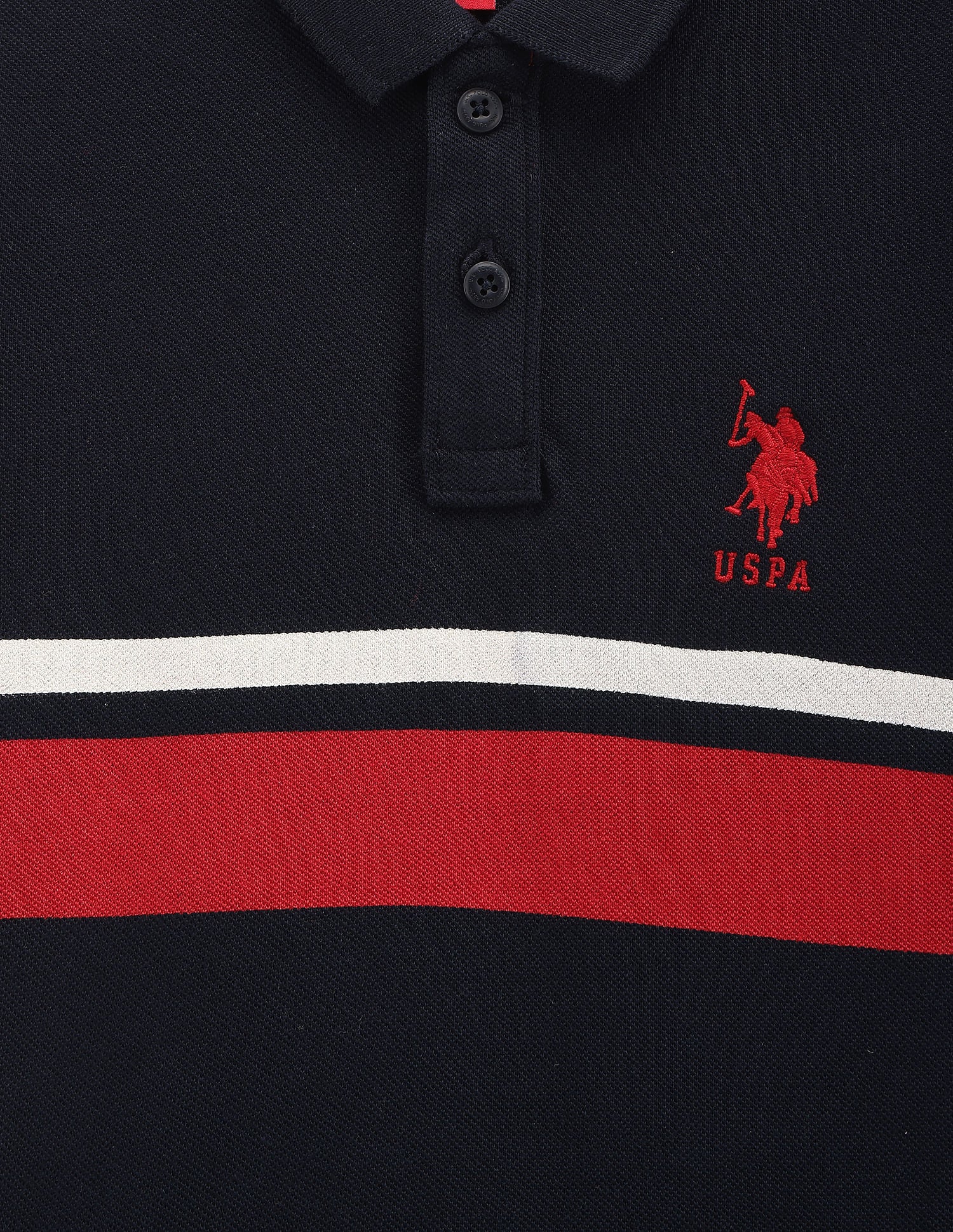 Boys Contrast Stripe Polo Shirt - Image 3