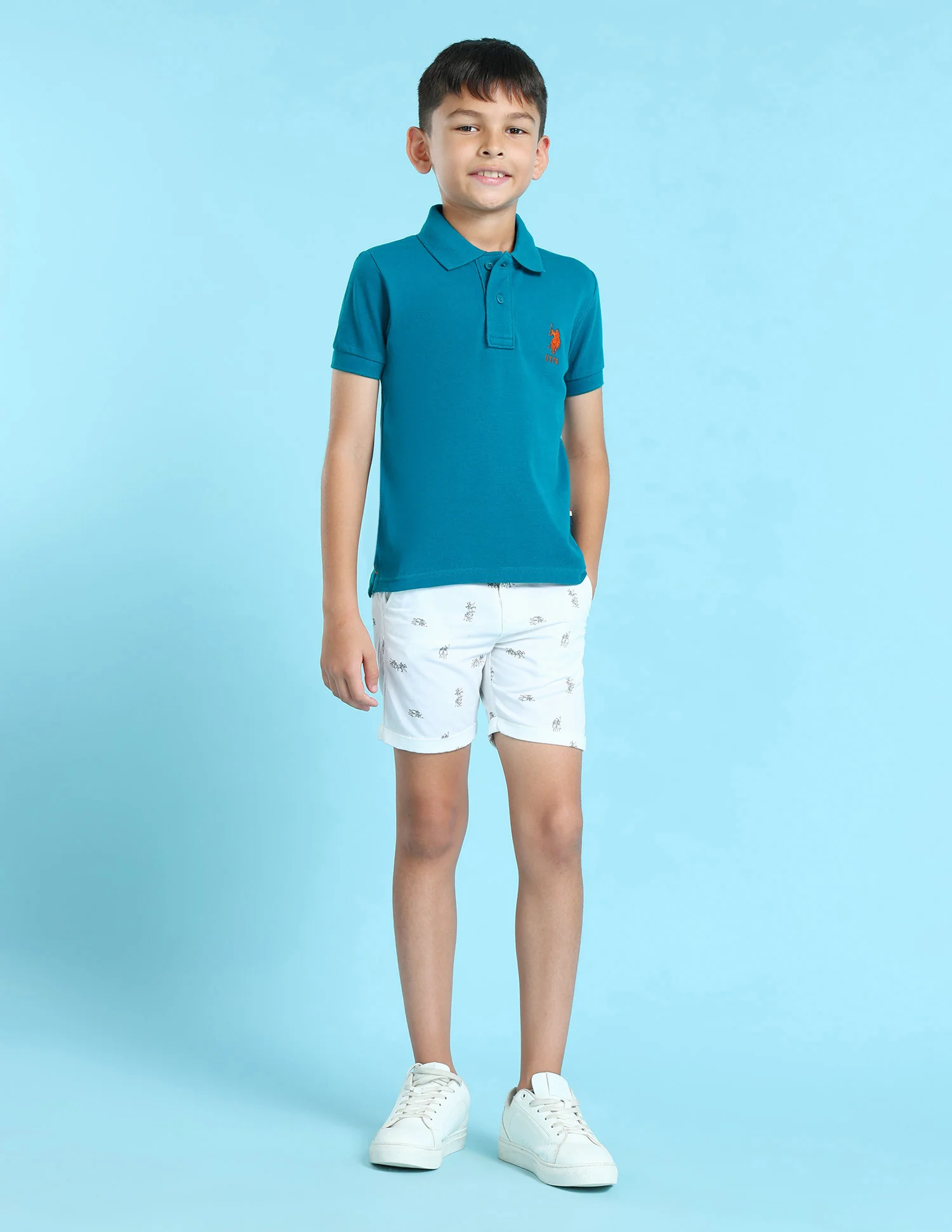 Boys Cotton Pique Polo Shirt - Image 3