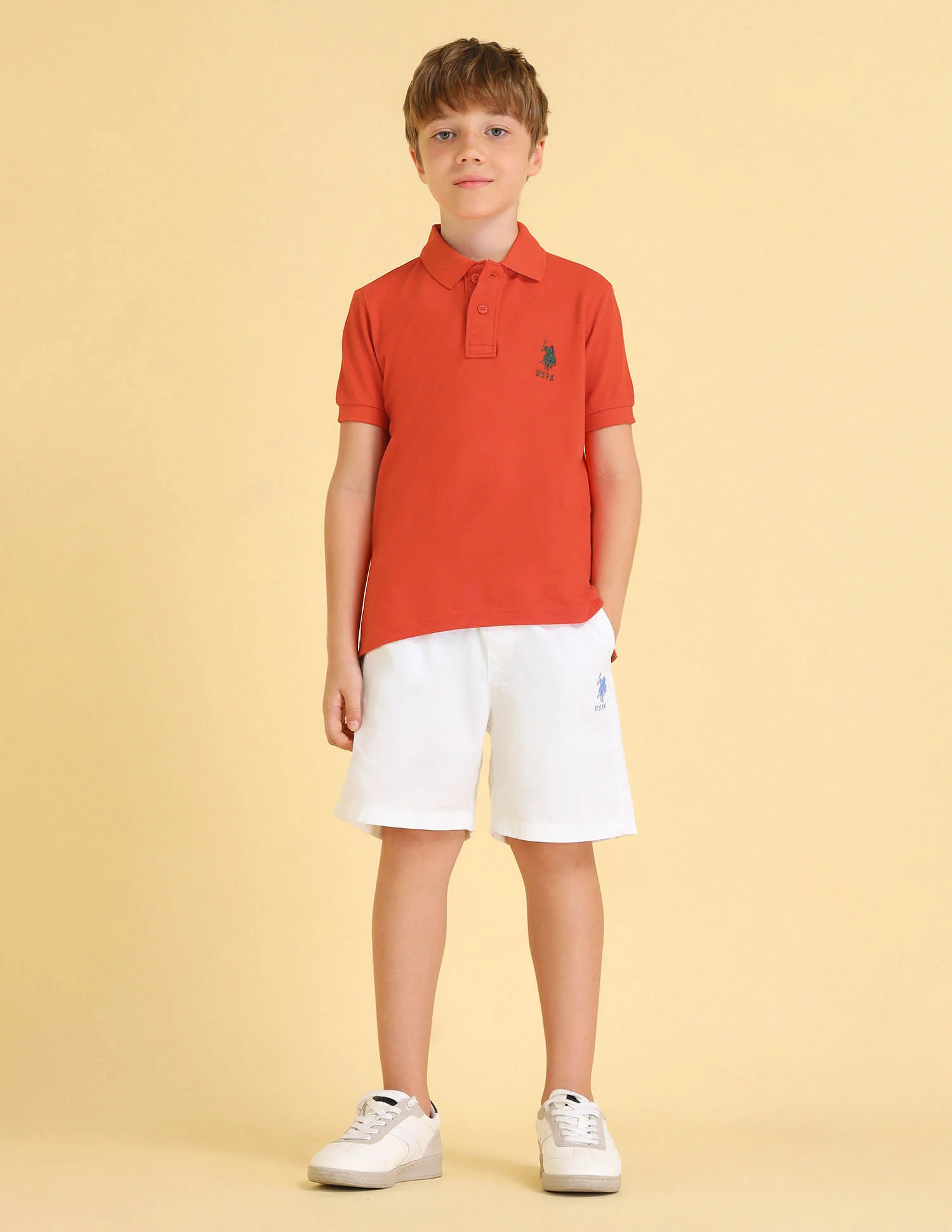 Boys Cotton Pique Polo Shirt - Image 3