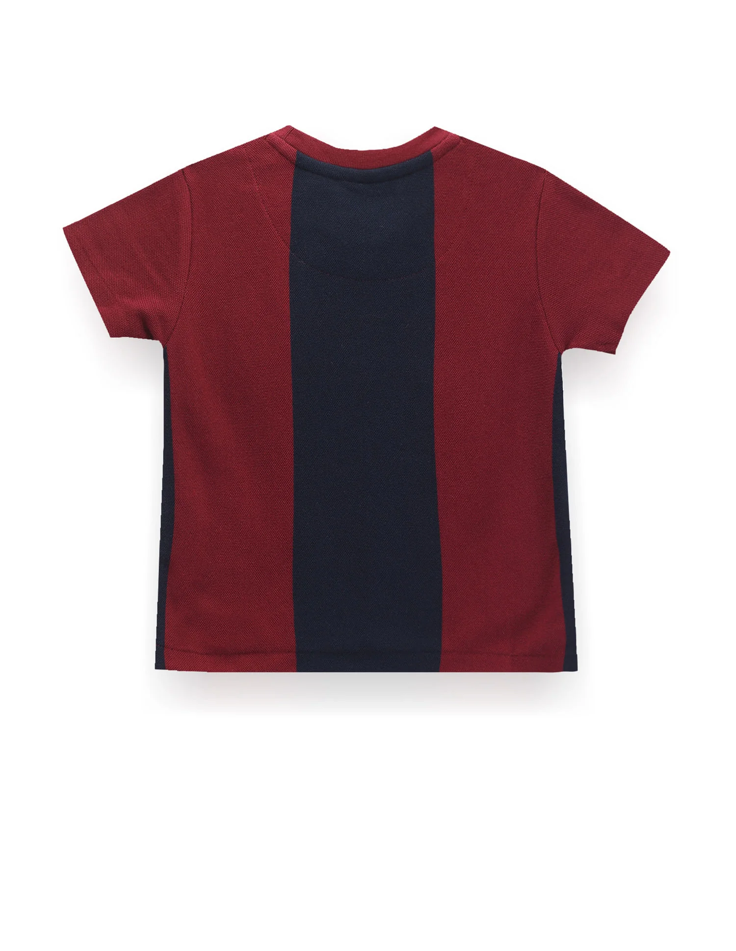 Boys Crew Neck Vertical Stripe T-Shirt - Image 2