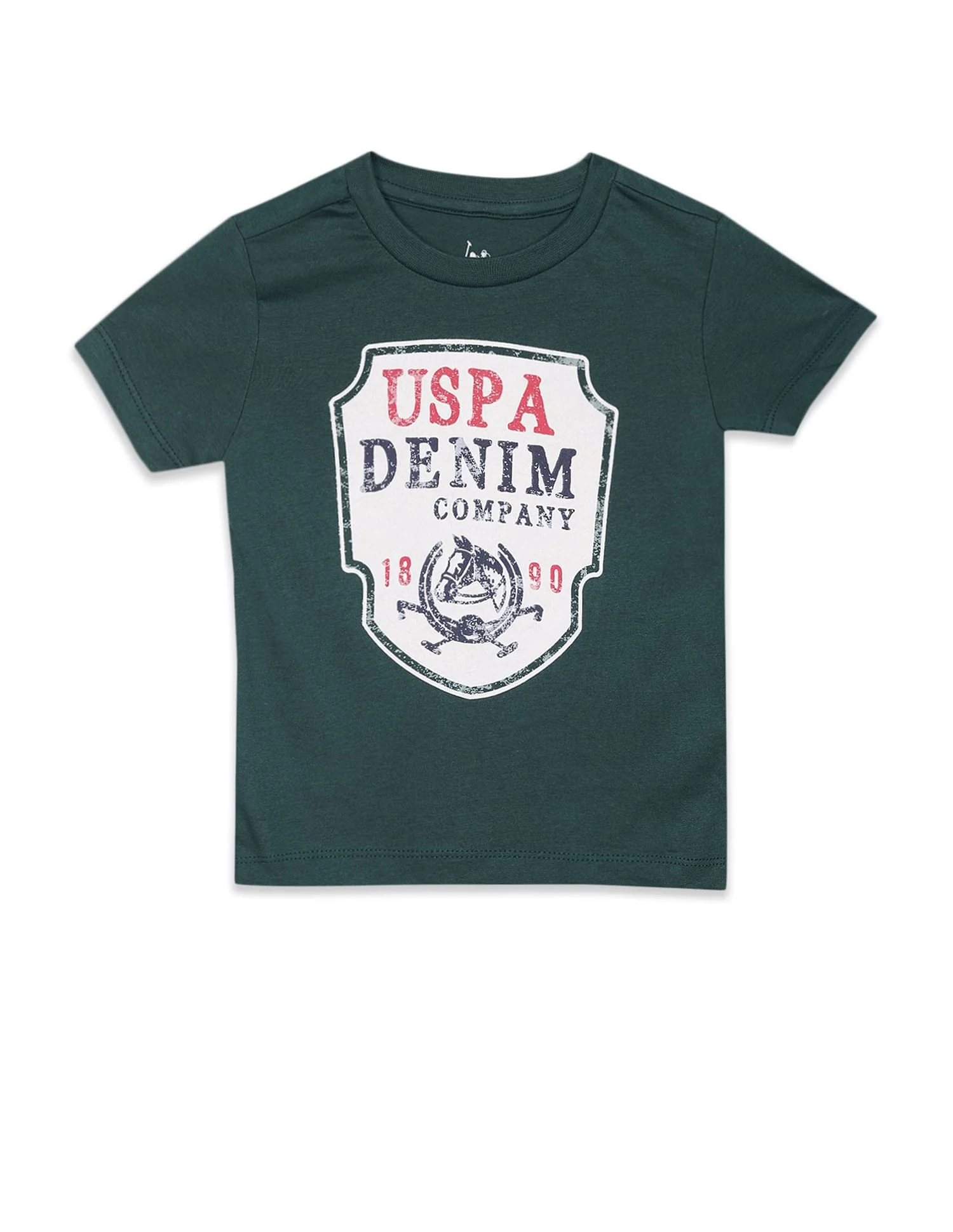 Brand Print Pure Cotton T-Shirt