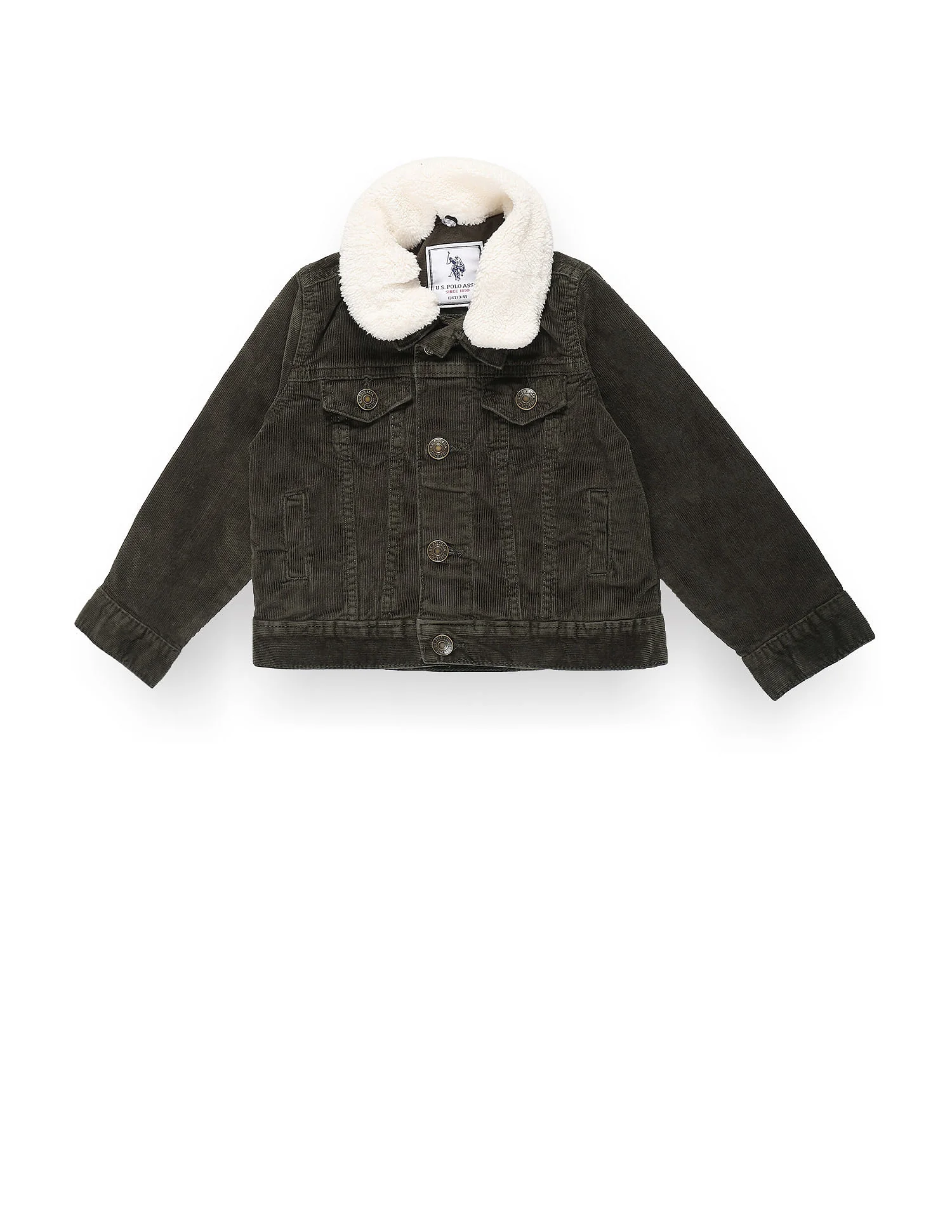Boys Detachable Sherpa Collar Trucker Jacket