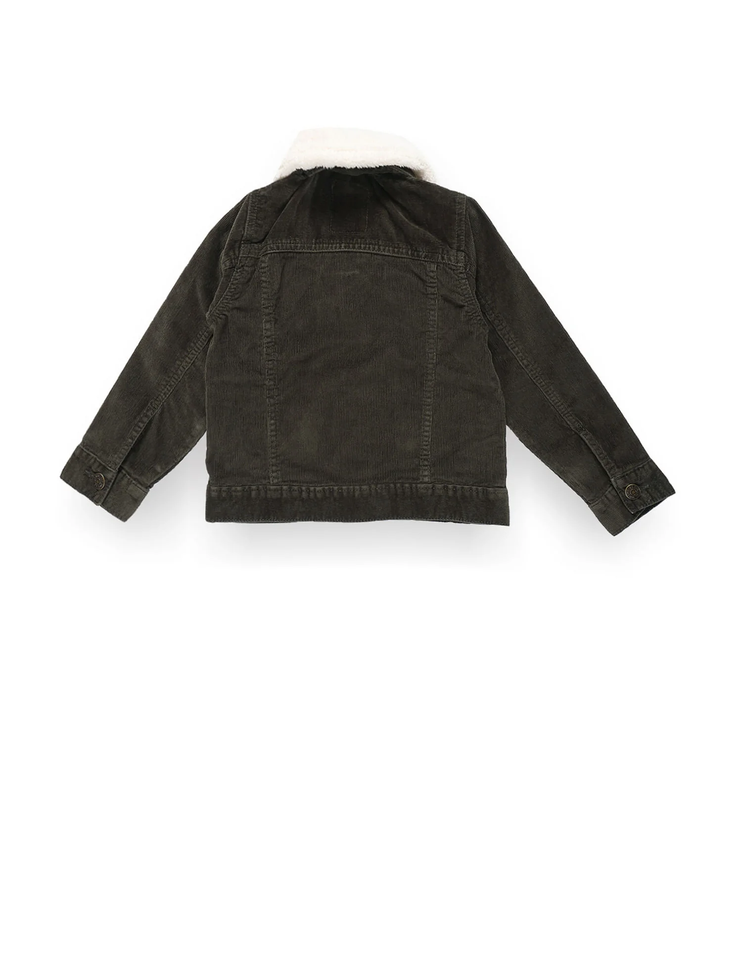 Boys Detachable Sherpa Collar Trucker Jacket - Image 2