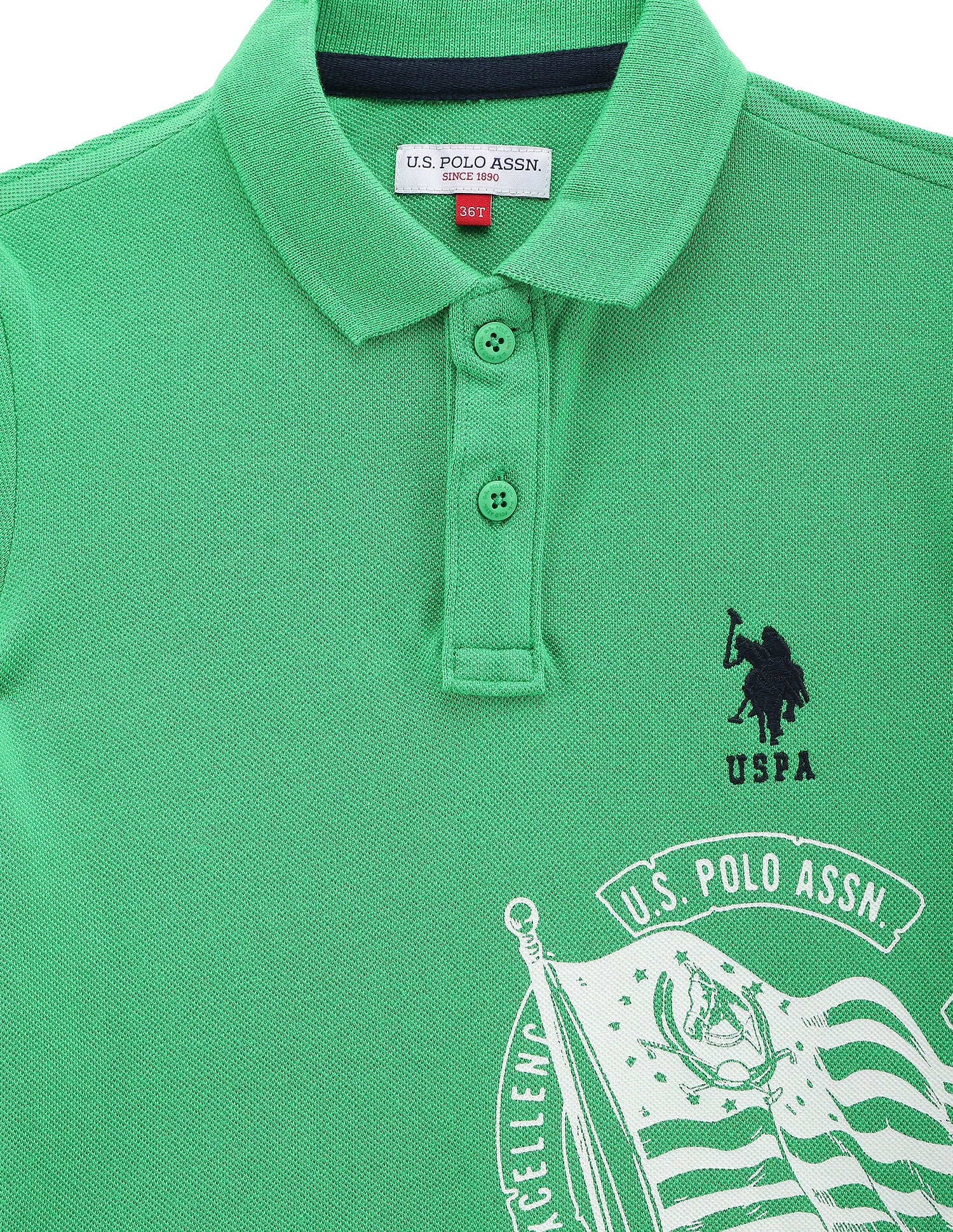 Boys Graphic Cotton Polo Shirt - Image 3