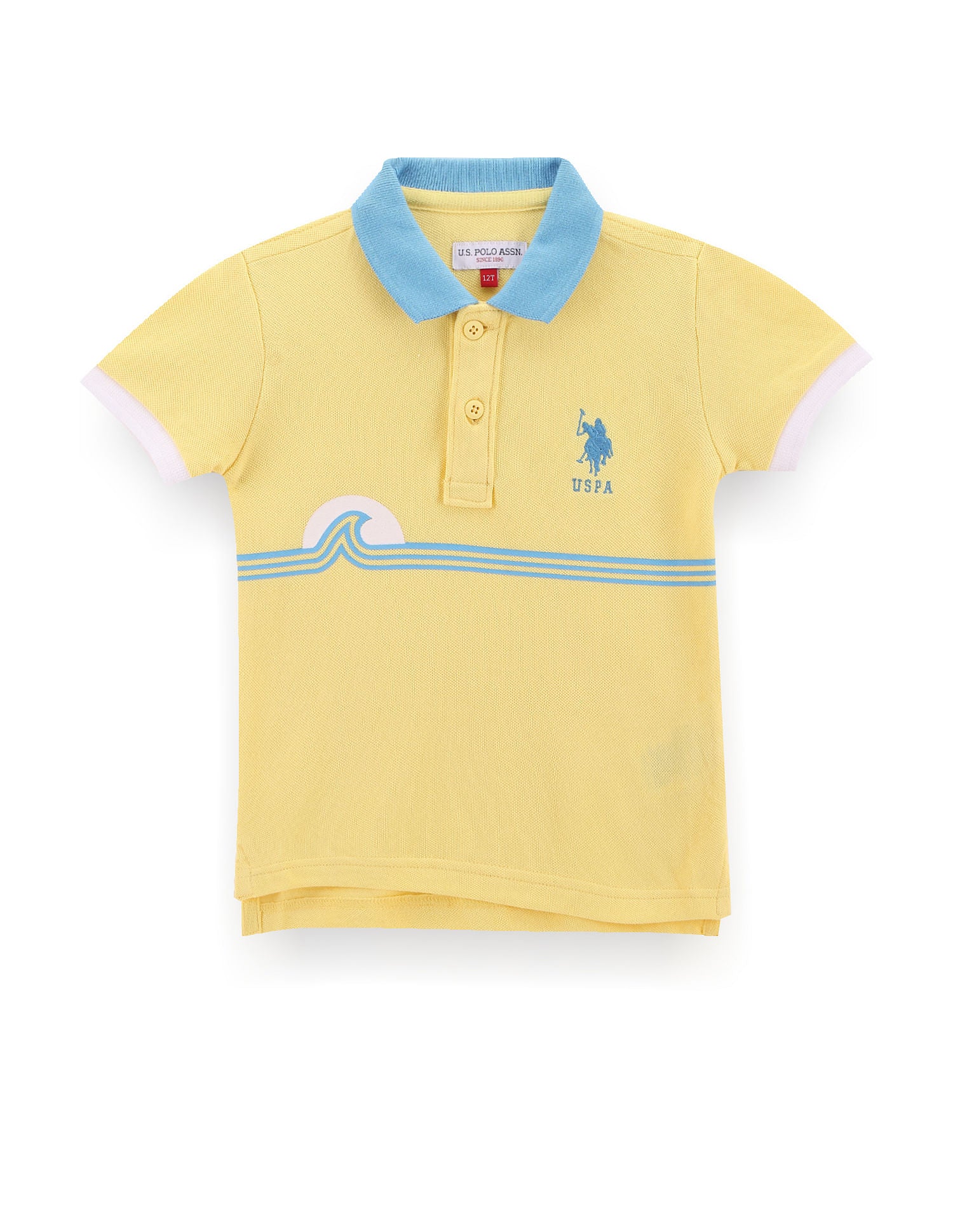 Boys Graphic Pique Polo Shirt