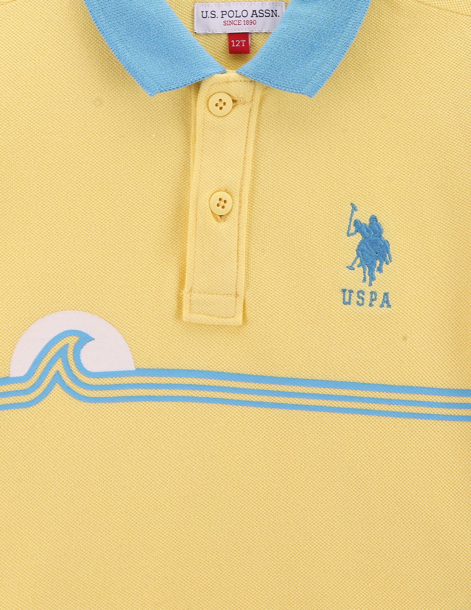 Boys Graphic Pique Polo Shirt - Image 3