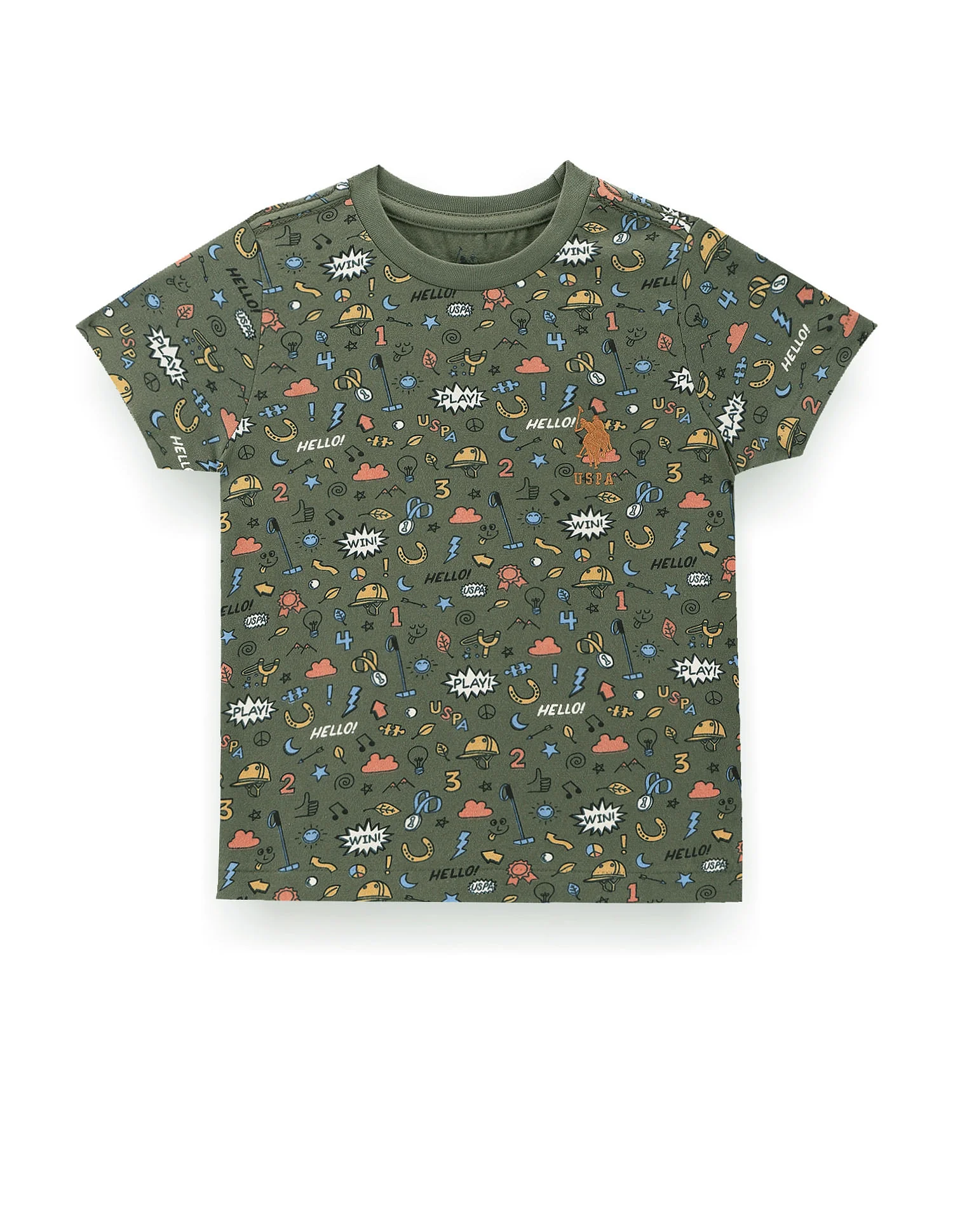 Boys Graphic Print Cotton T-Shirt