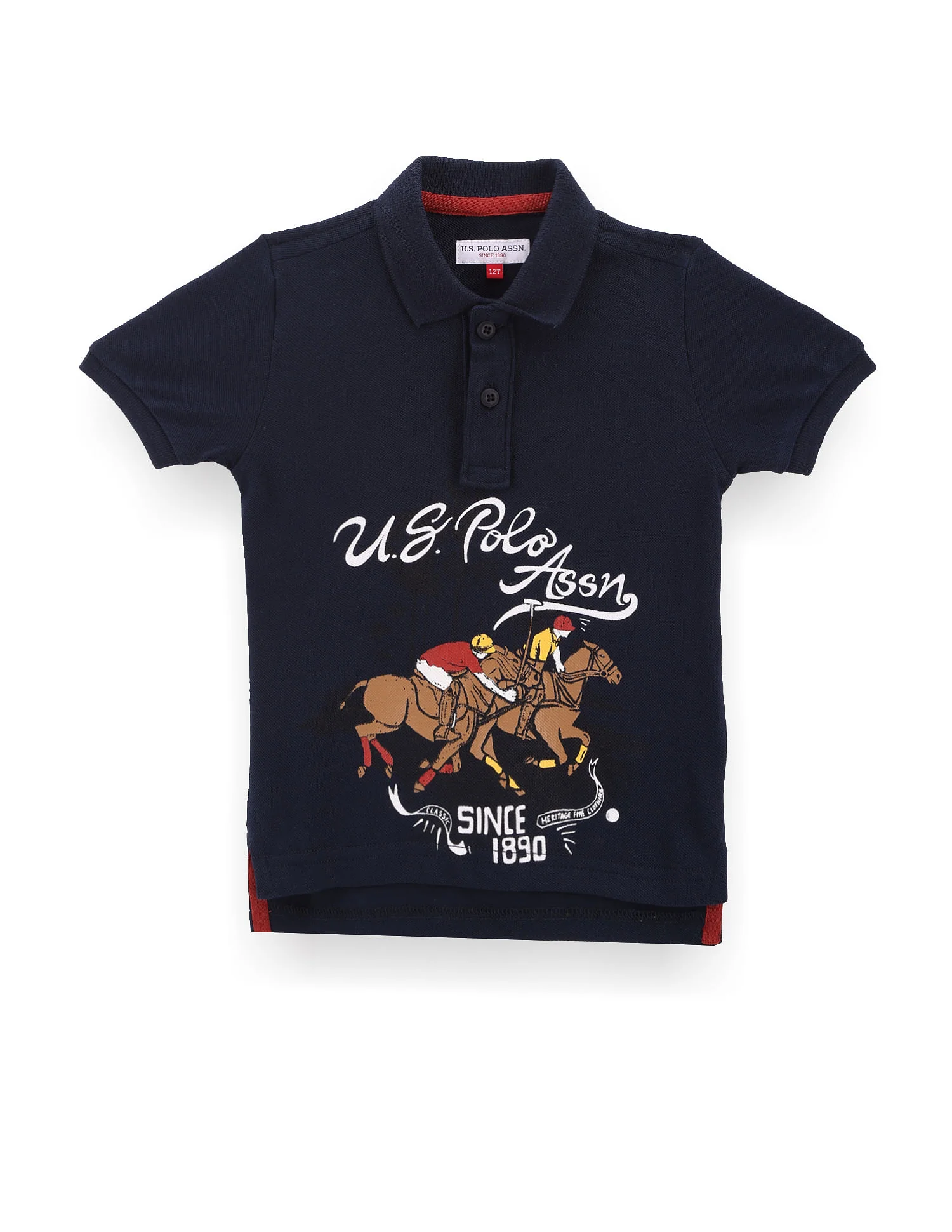 Boys Graphic Print Polo Shirt