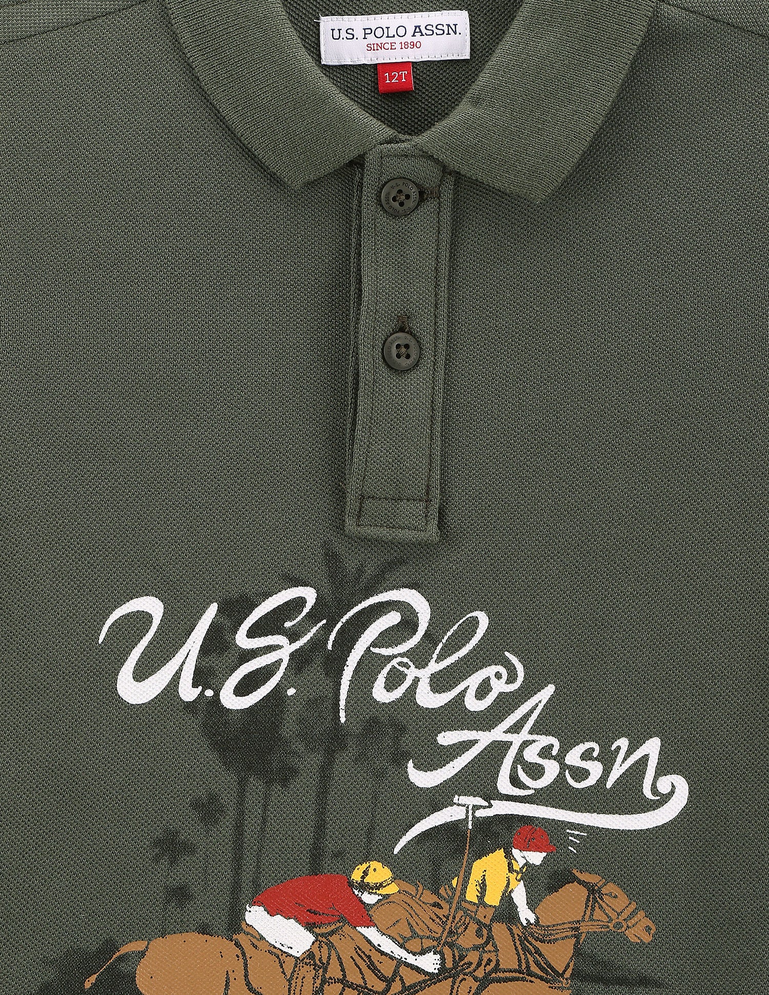 Boys Graphic Print Polo Shirt - Image 3