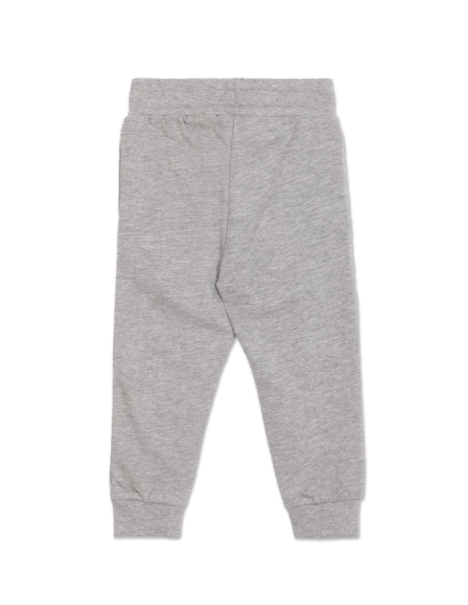 Boys Grey Mid Rise Heathered Joggers - Image 2