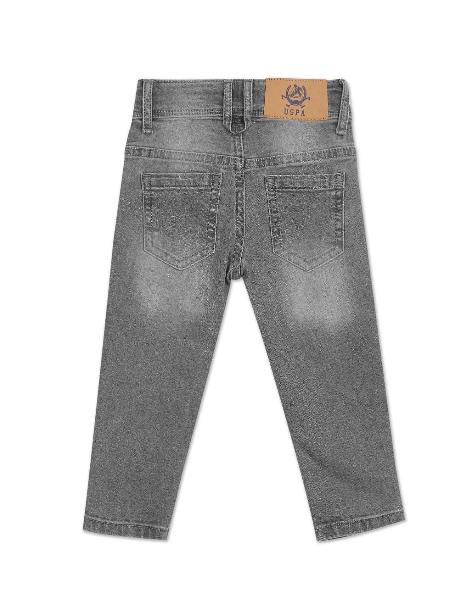 Boys Grey Slim Fit Mid Rise Jeans - Image 2