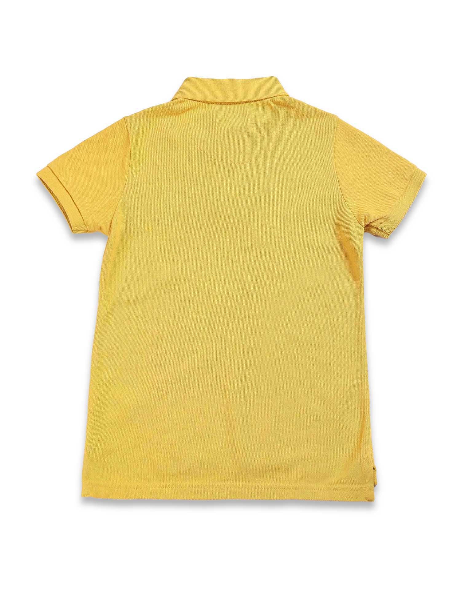 Boys Horizontal Stripe Polo Shirt - Image 6