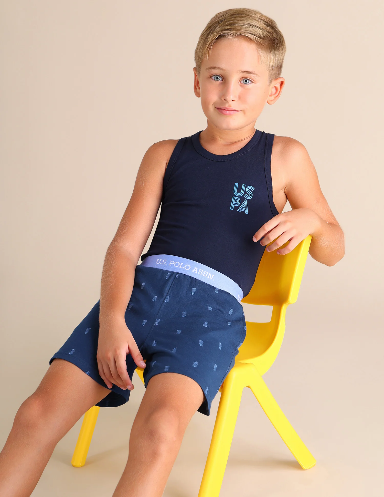Pineapple Print EKX01 Lounge Shorts - Pack Of 2 - Image 3