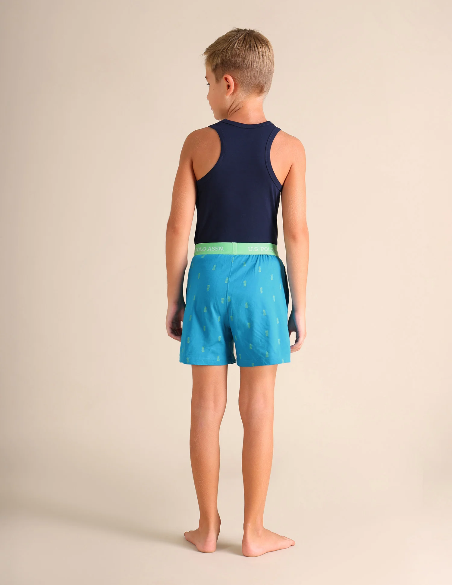 Pineapple Print EKX01 Lounge Shorts - Pack Of 2 - Image 5
