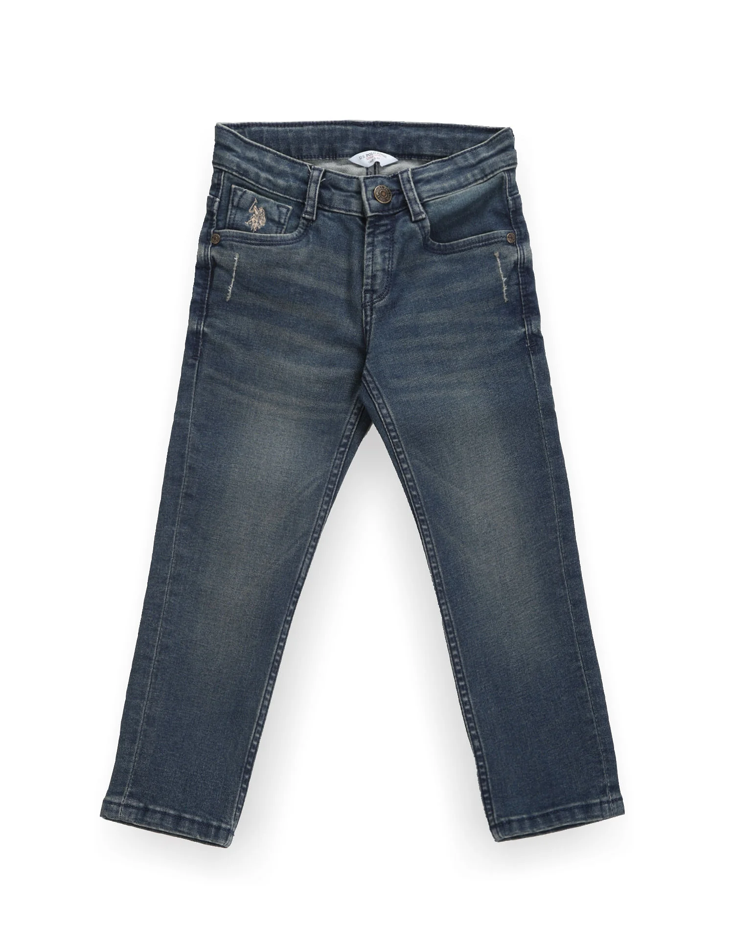 Boys Lightly Distressed Slim Jeans