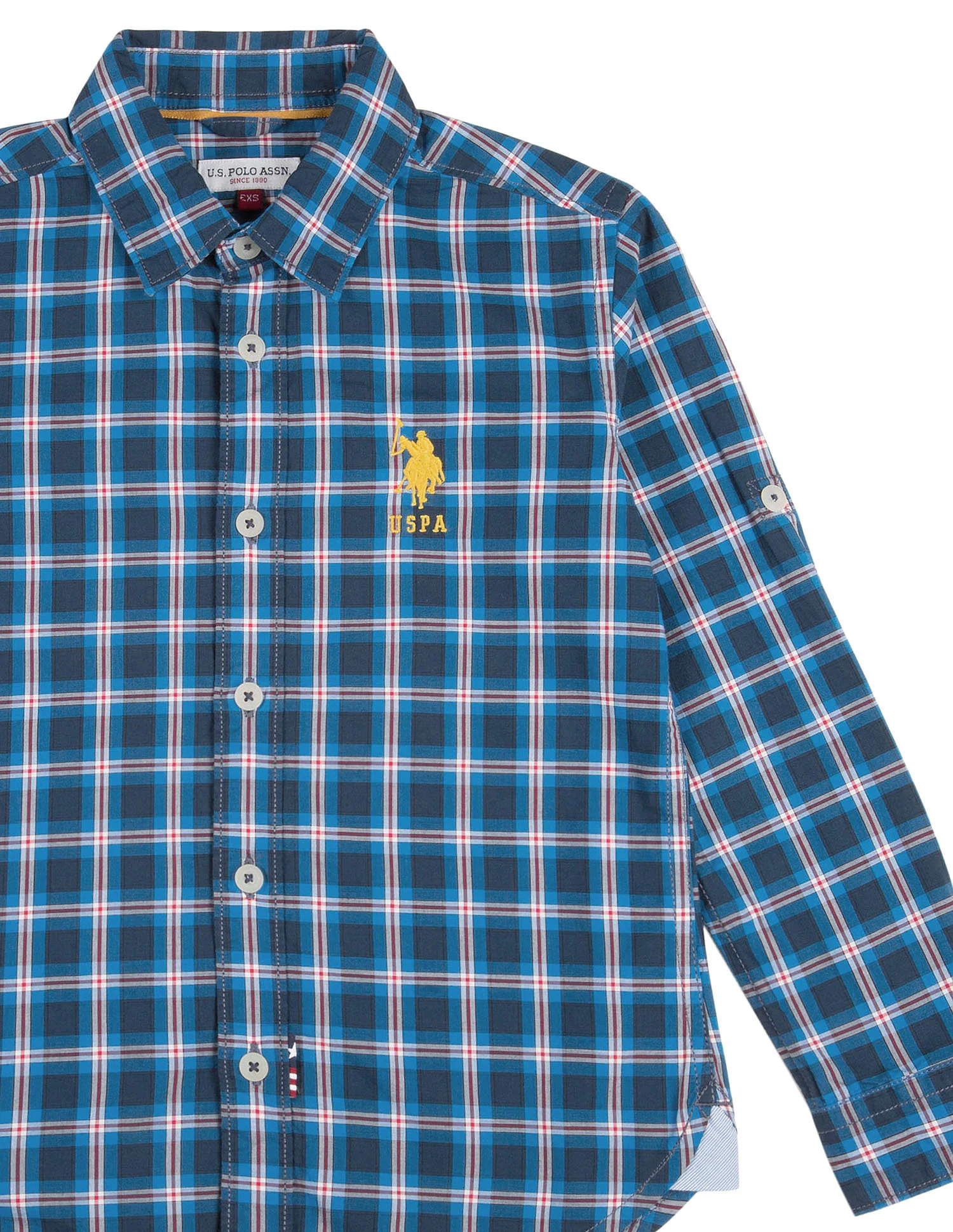 Boys Long Sleeve Check Shirt - Image 3