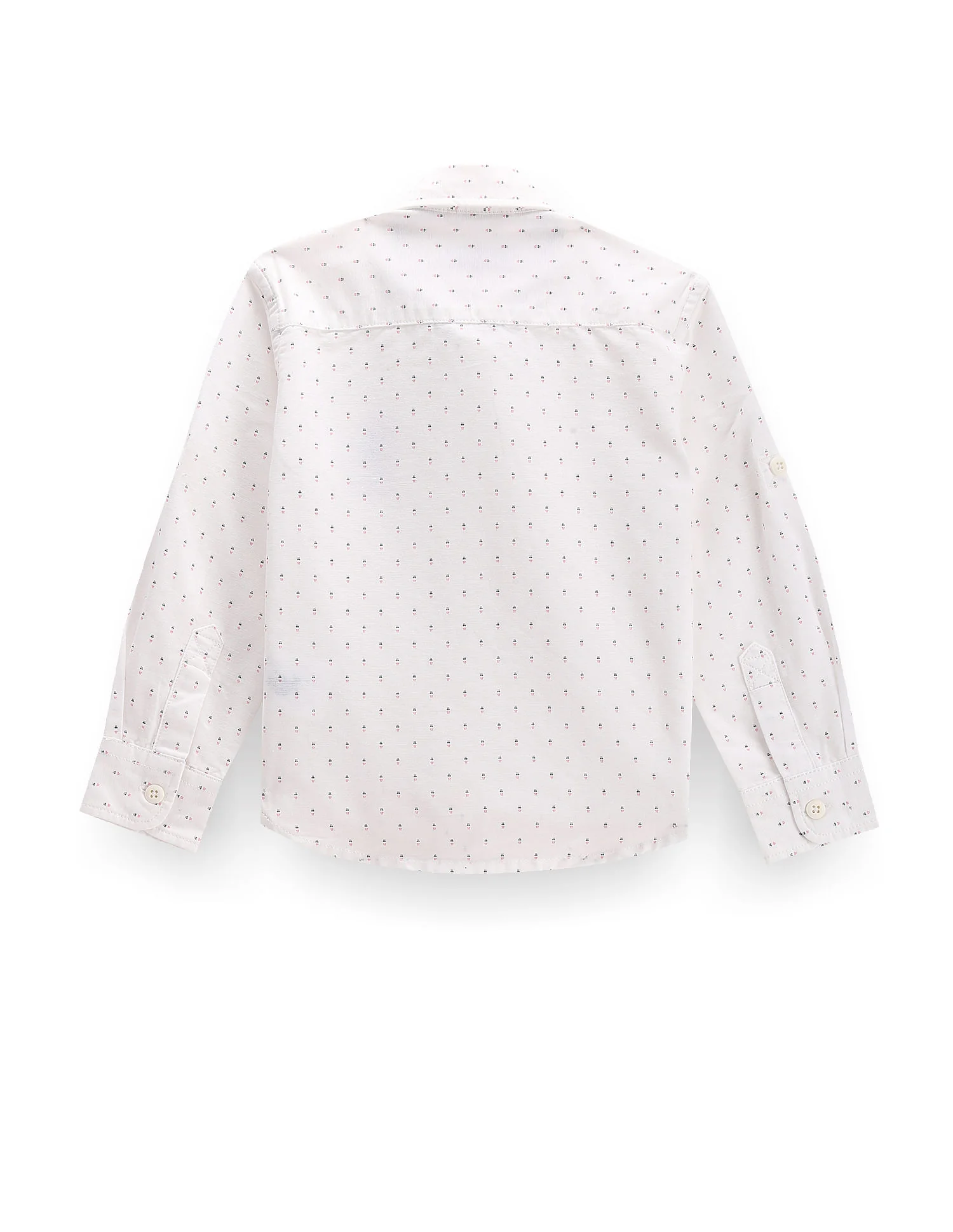 Boys Long Sleeve Geometric Print Shirt - Image 2
