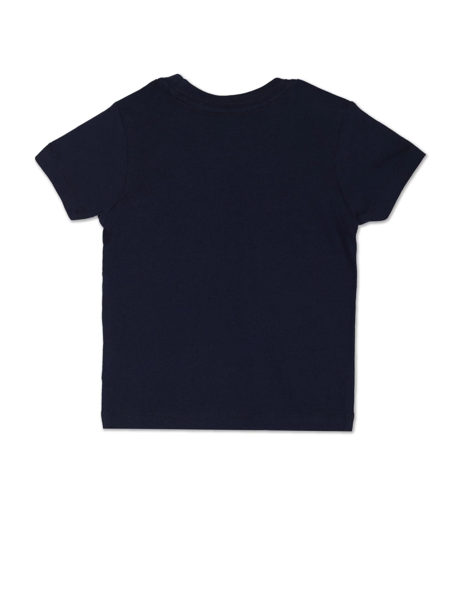 Boys Navy Brand Print Cotton Set - Image 4