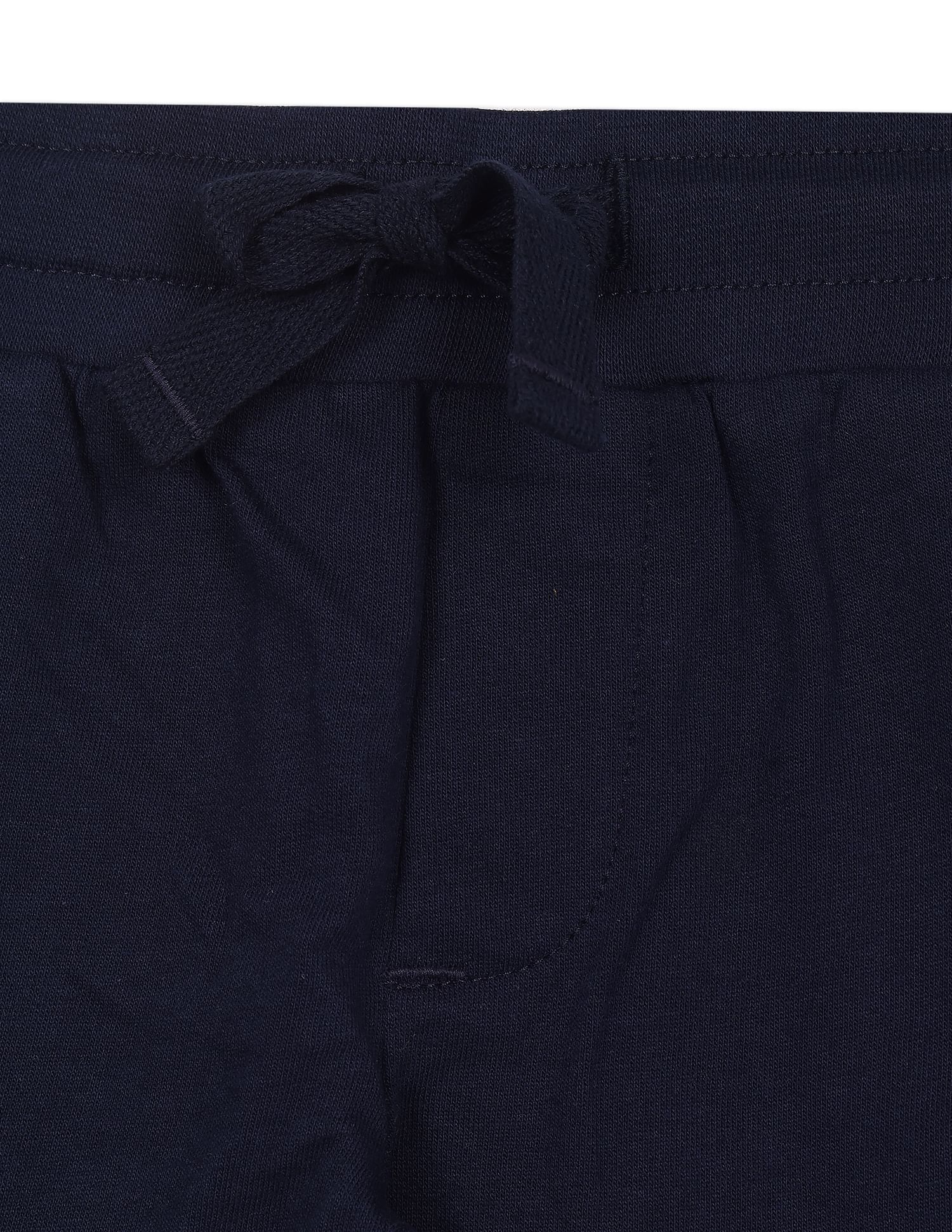 Boys Navy Brand Print Cotton Set - Image 7