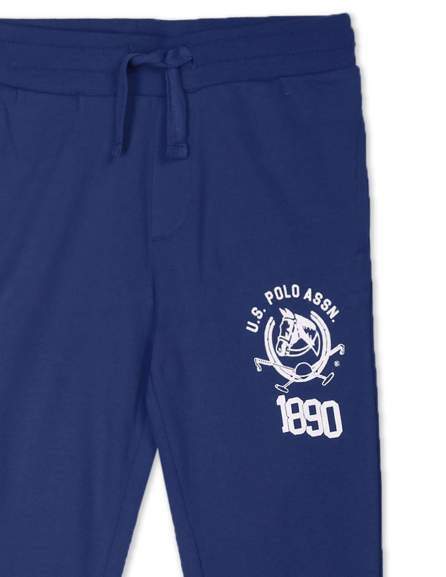 Boys Navy Mid Rise Solid Joggers - Image 4