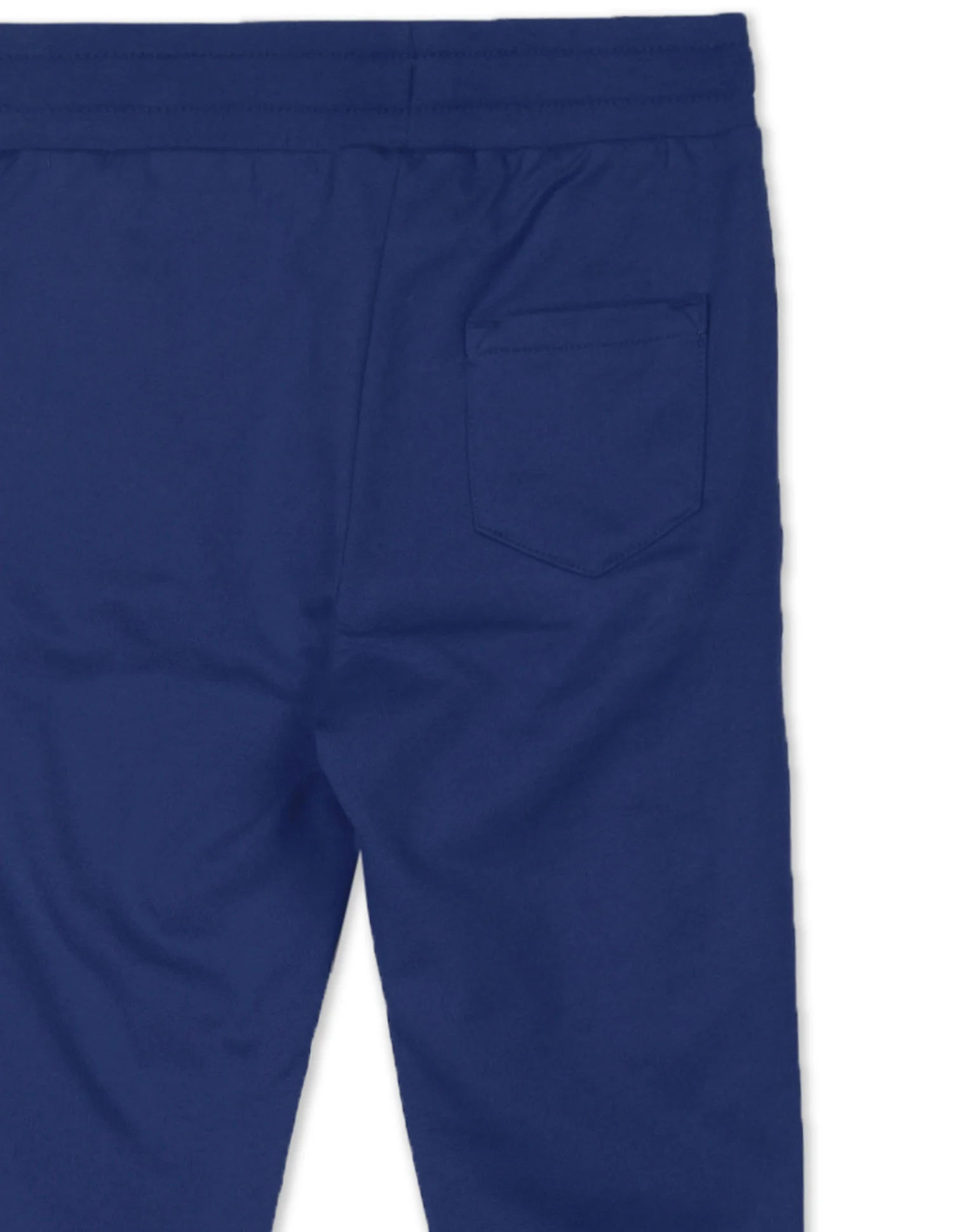Boys Navy Mid Rise Solid Joggers - Image 5