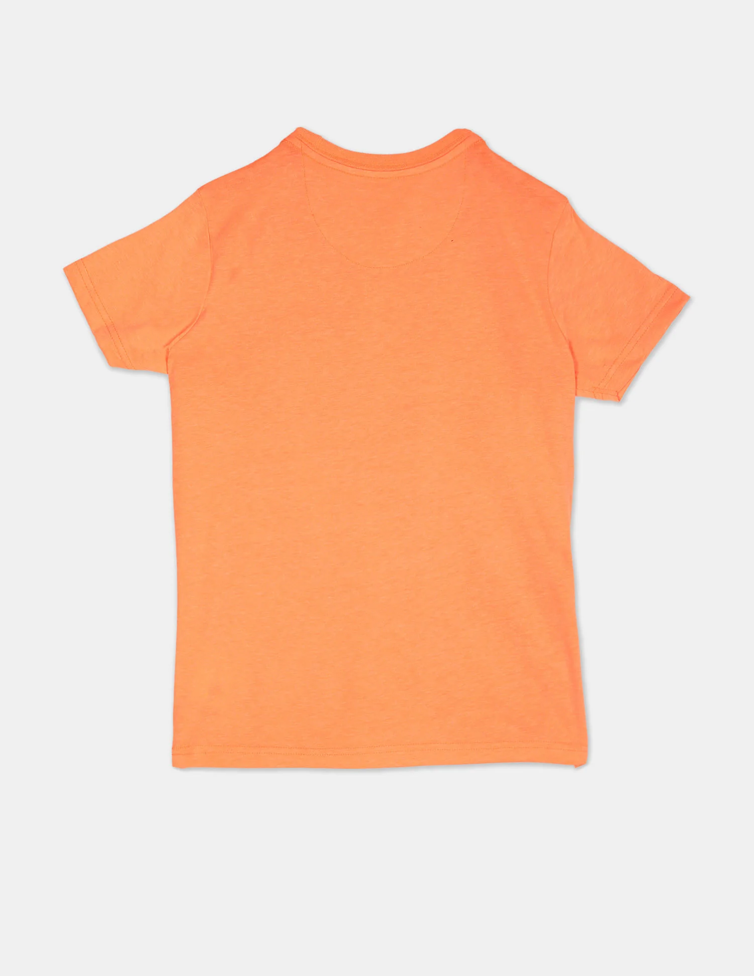 Boys Orange Short Sleeve Brand Print T-Shirt - Image 2