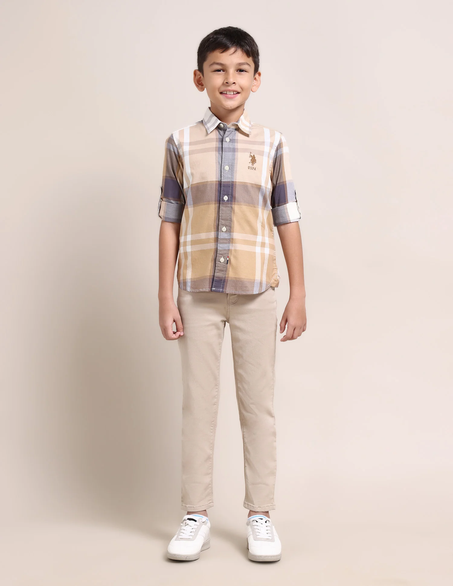 Boys Plaid Check Shirt - Image 3