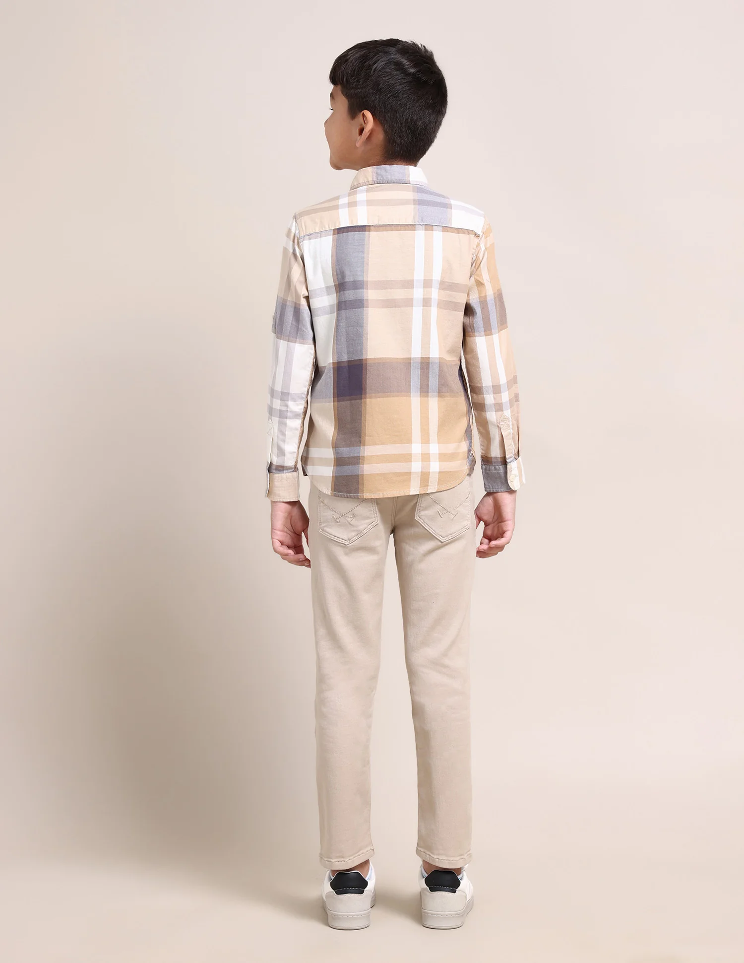 Boys Plaid Check Shirt - Image 4