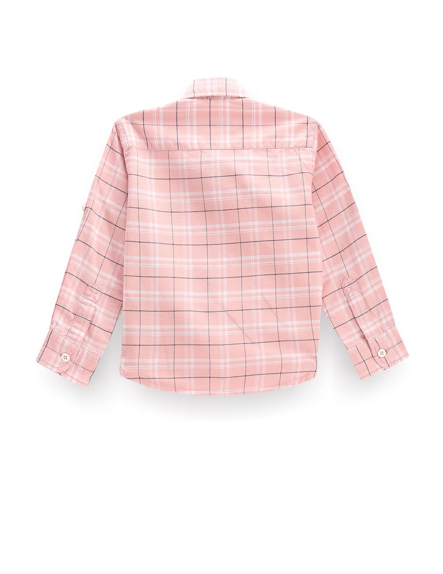 Boys Plaid Check Super Slim Fit Shirt - Image 2