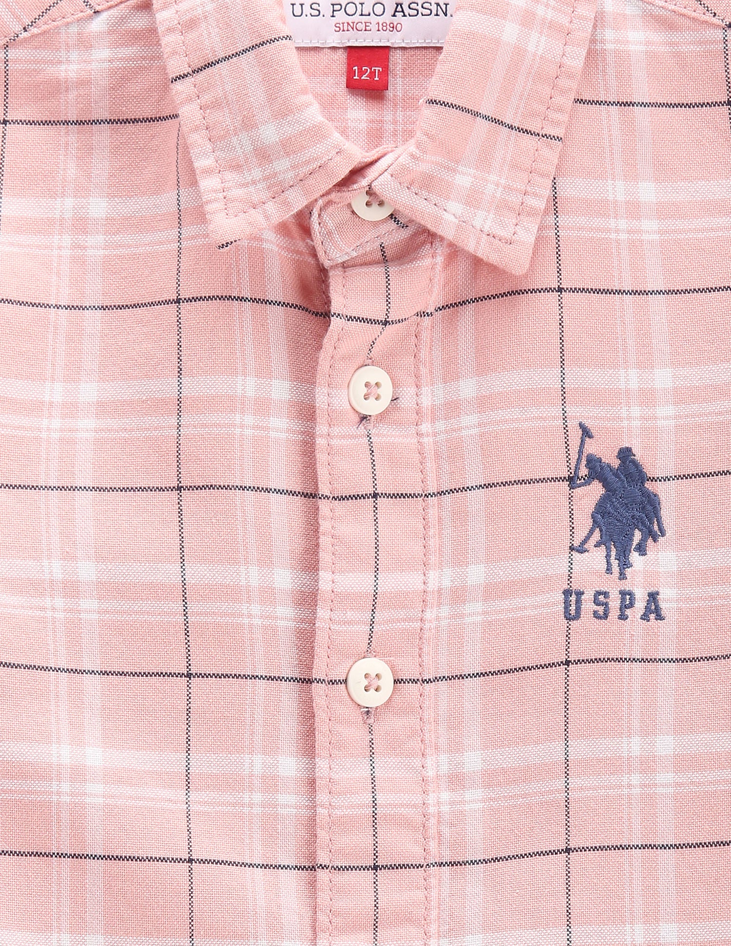 Boys Plaid Check Super Slim Fit Shirt - Image 3