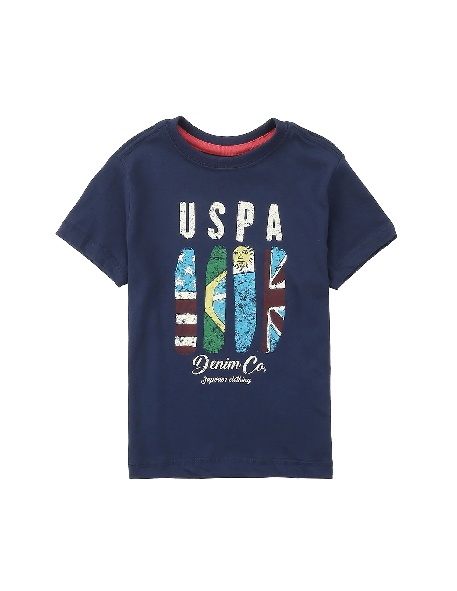 Boys Printed Crew Neck T-Shirt