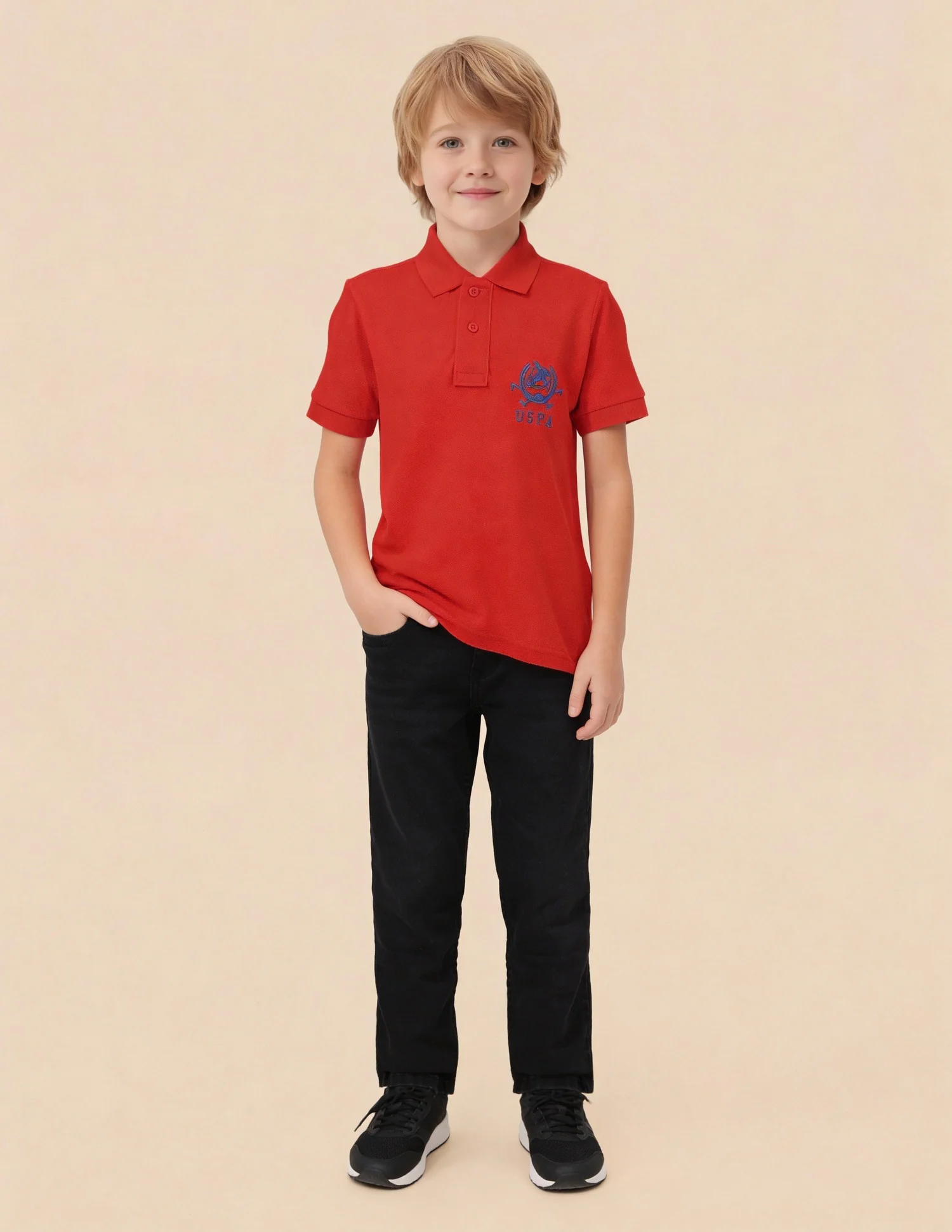 Boys Pure Cotton Polo Shirt - Image 3