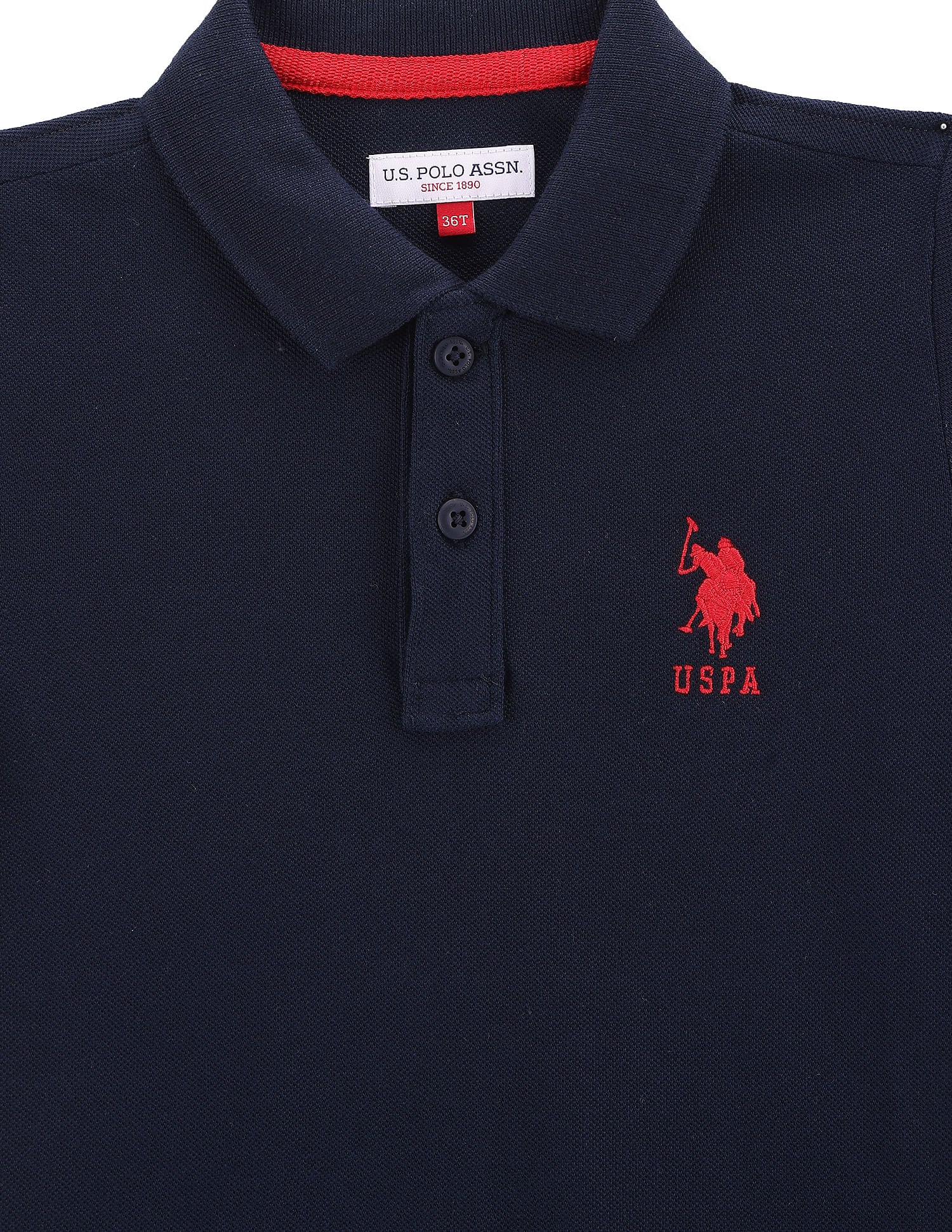 Boys Rear Graphic Cotton Polo Shirt - Image 3