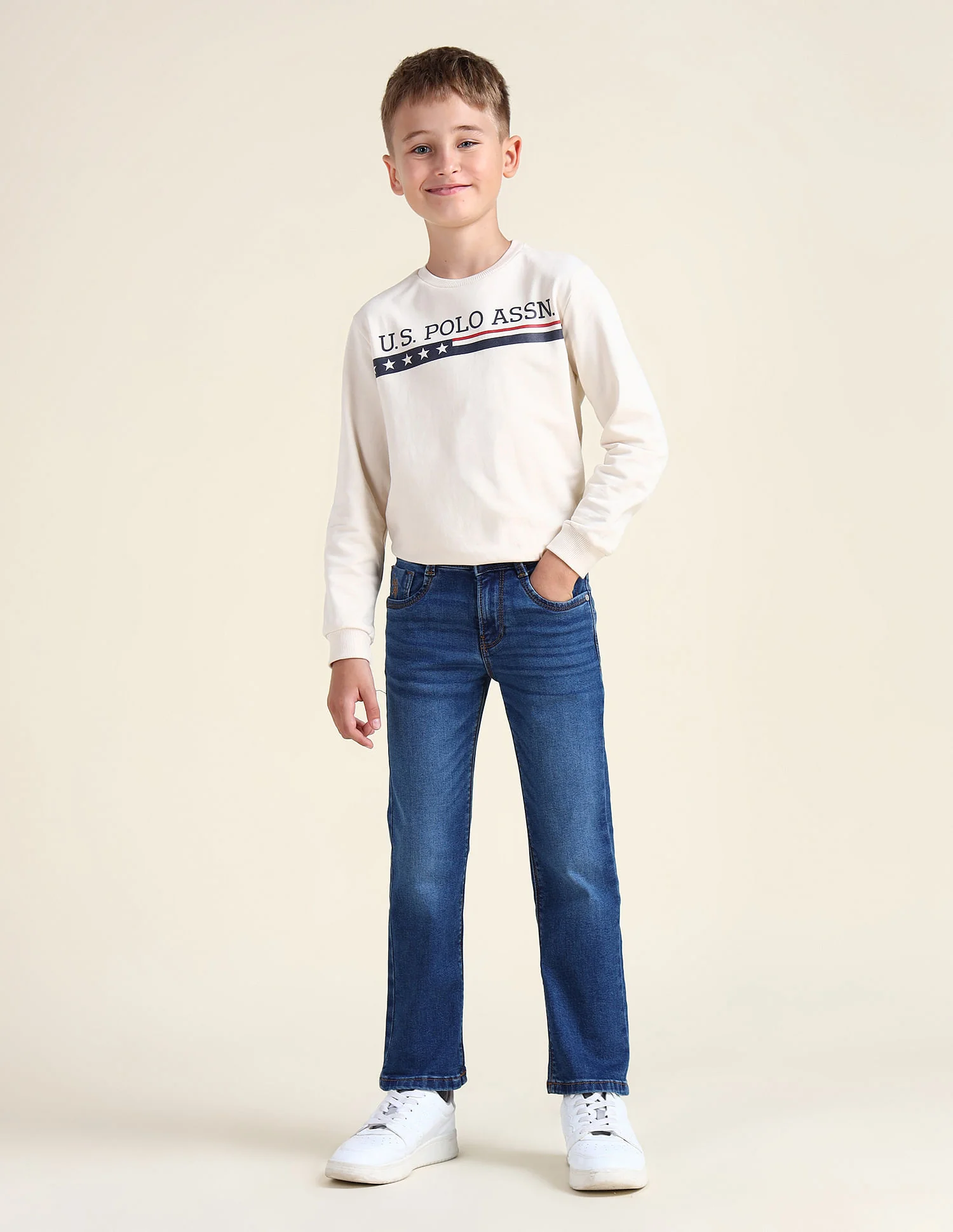 Relaxed Fit Stone washed Jeans - Image 3
