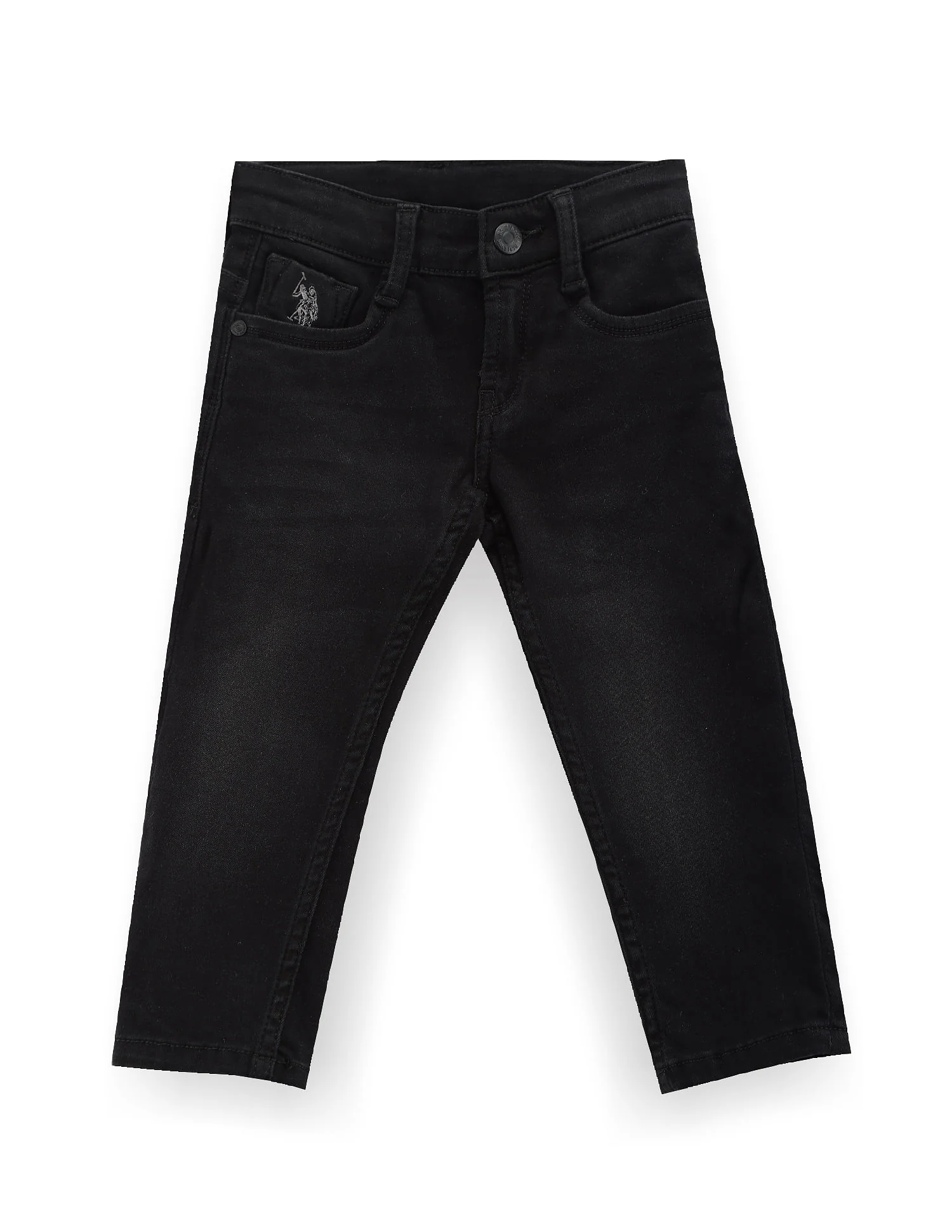 Boys Slim Fit Black Jeans