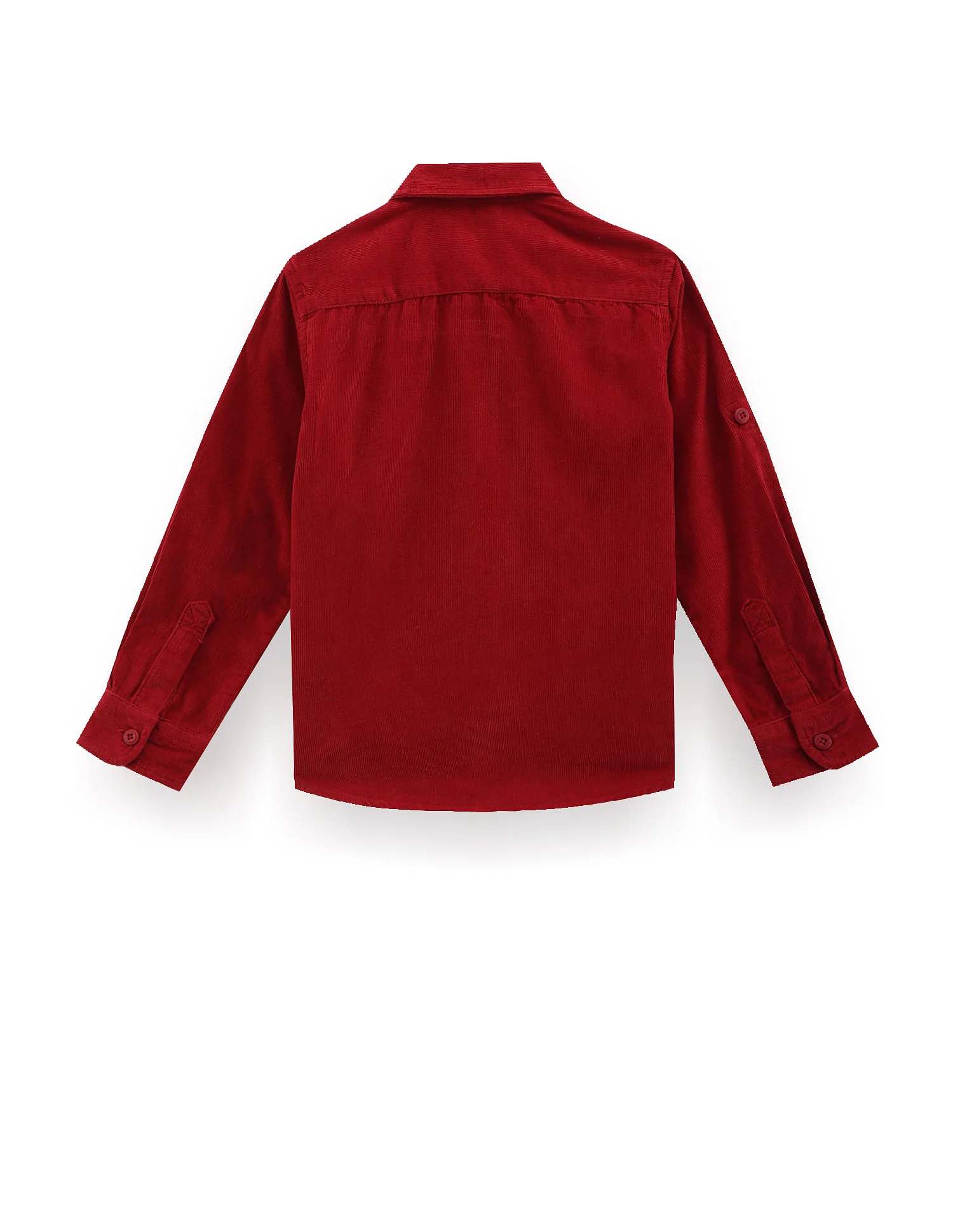 Boys Solid Corduroy Shirt - Image 2