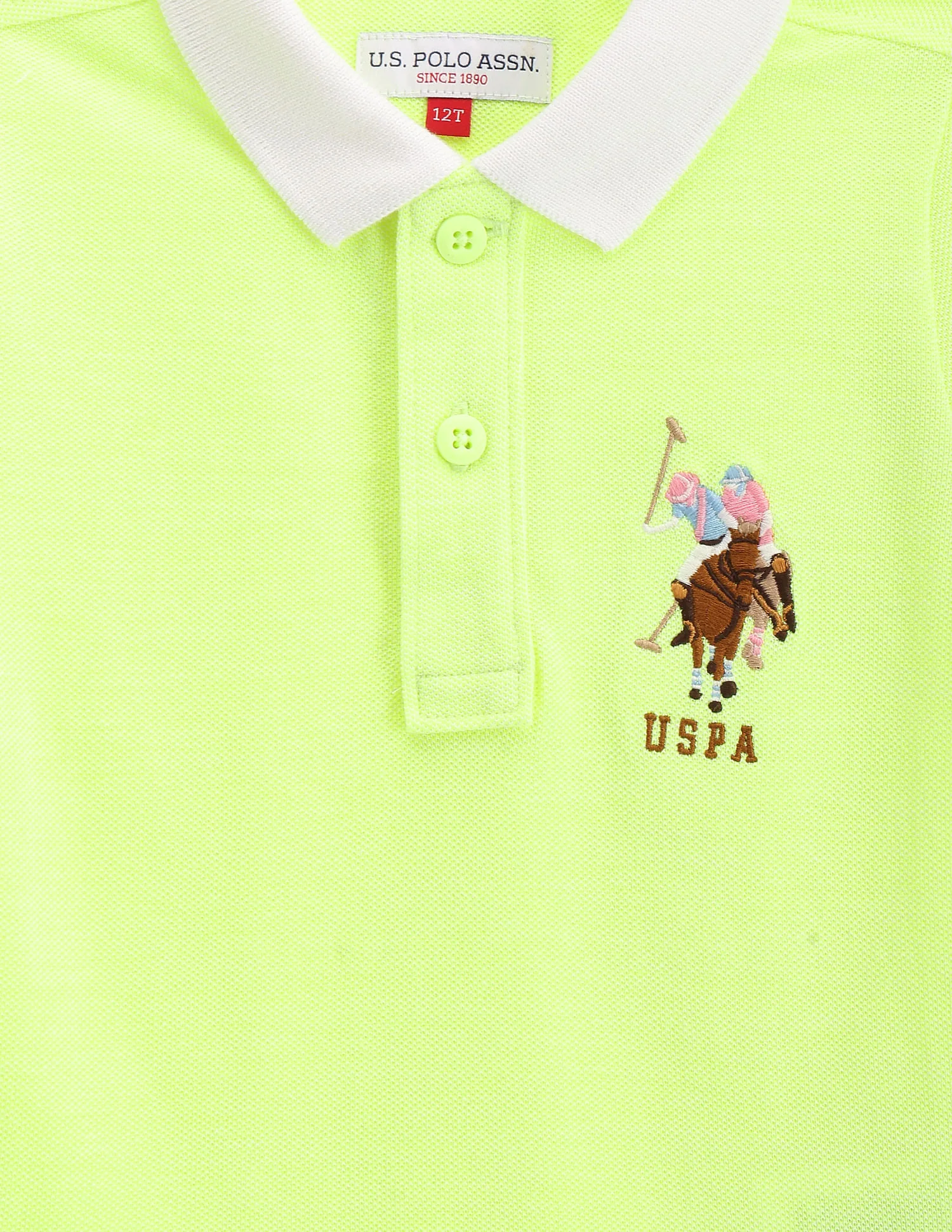 Boys Solid Cotton Polo Shirt - Image 3