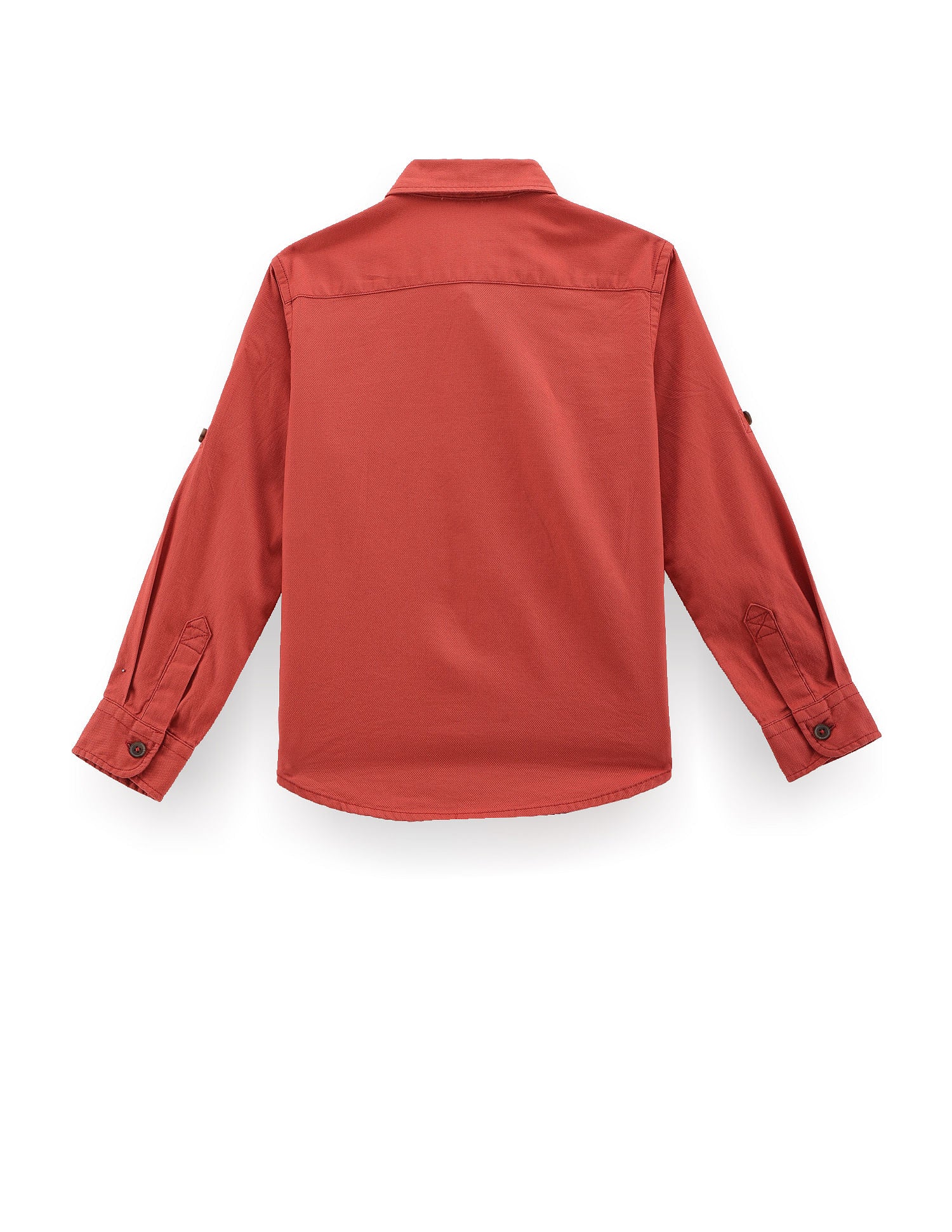 Boys Solid Dobby Shirt - Image 2
