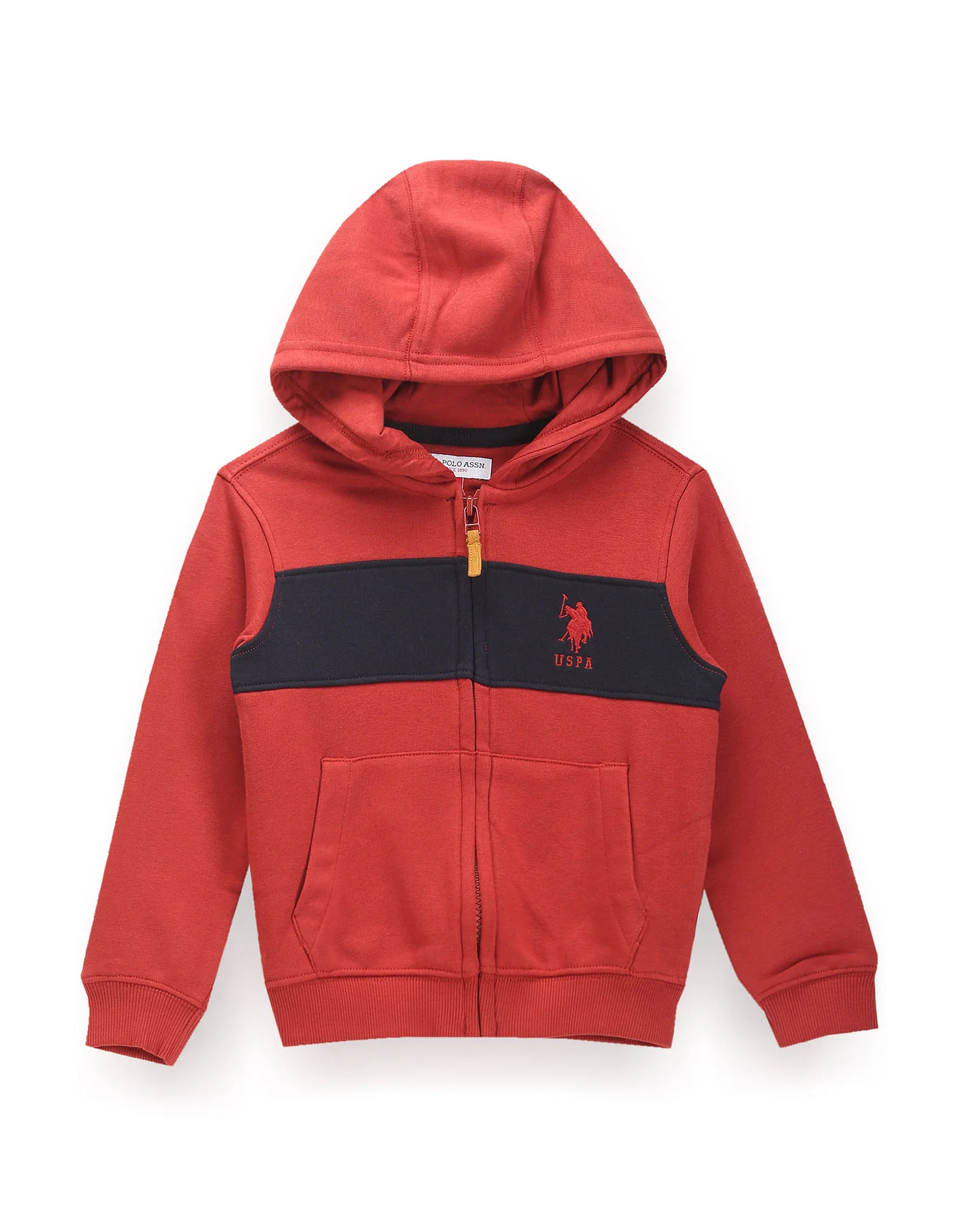 Boys Solid Hooded Sweatshirt