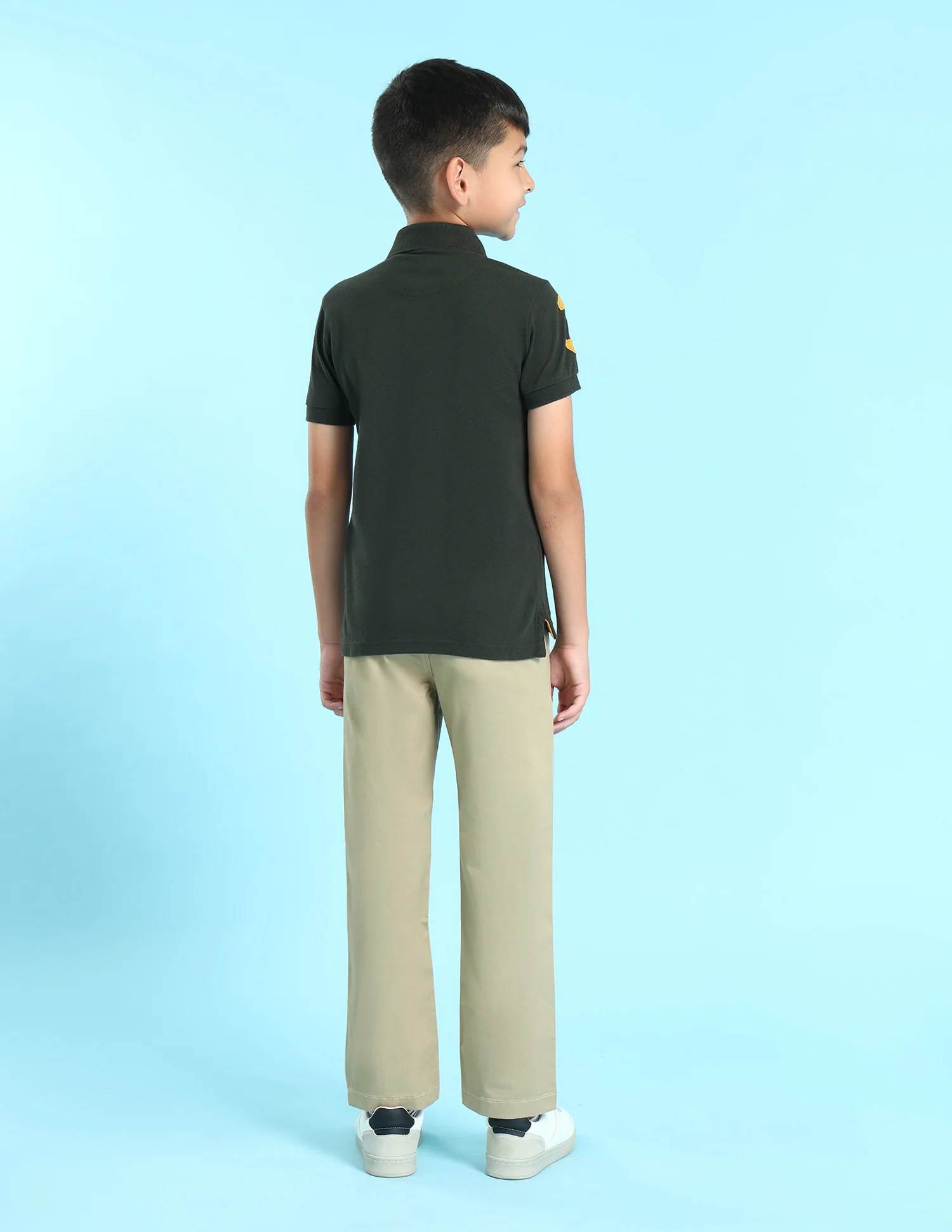 Boys Solid Polo Shirt - Image 4