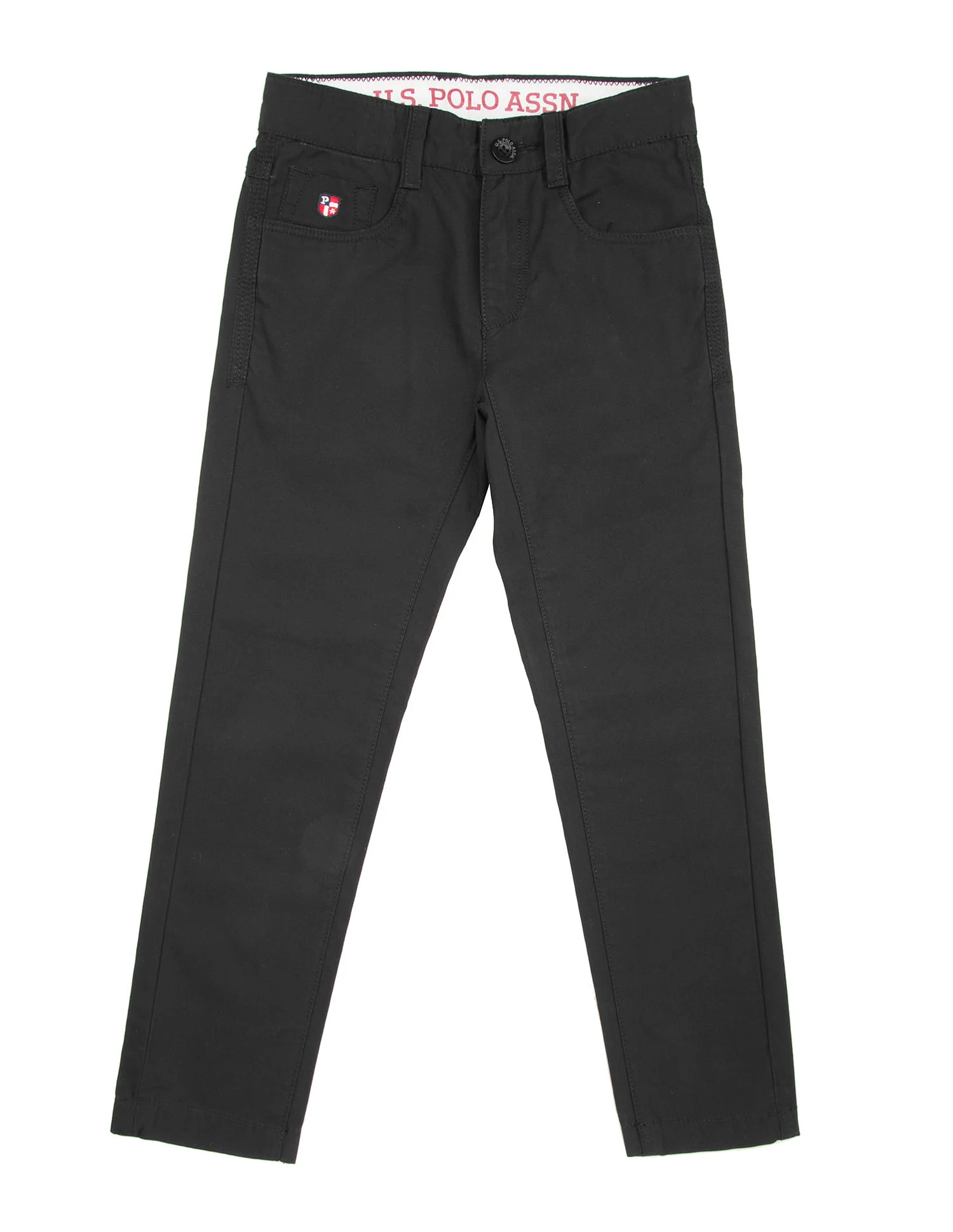 Boys Solid Slim Fit Trousers