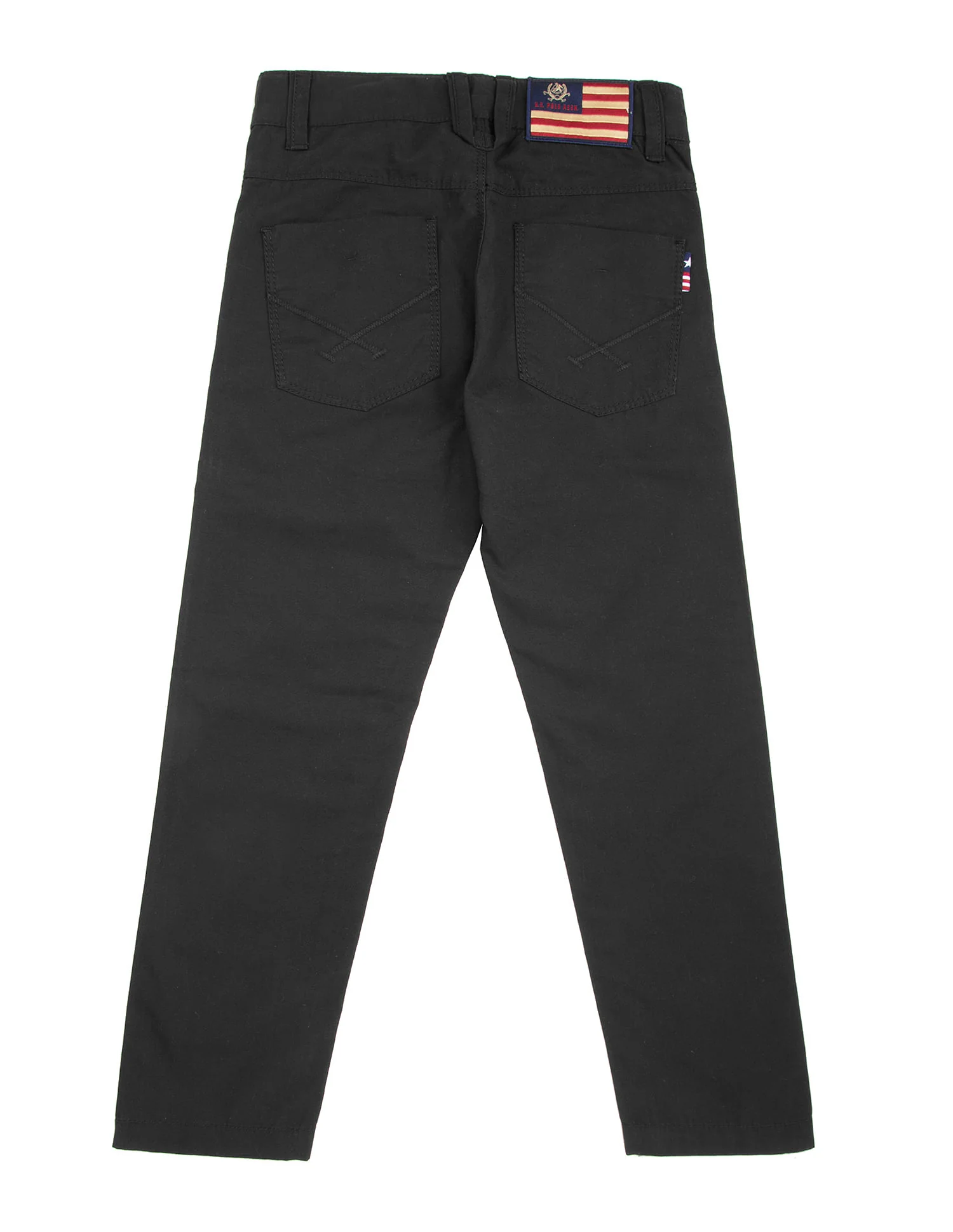 Boys Solid Slim Fit Trousers - Image 2