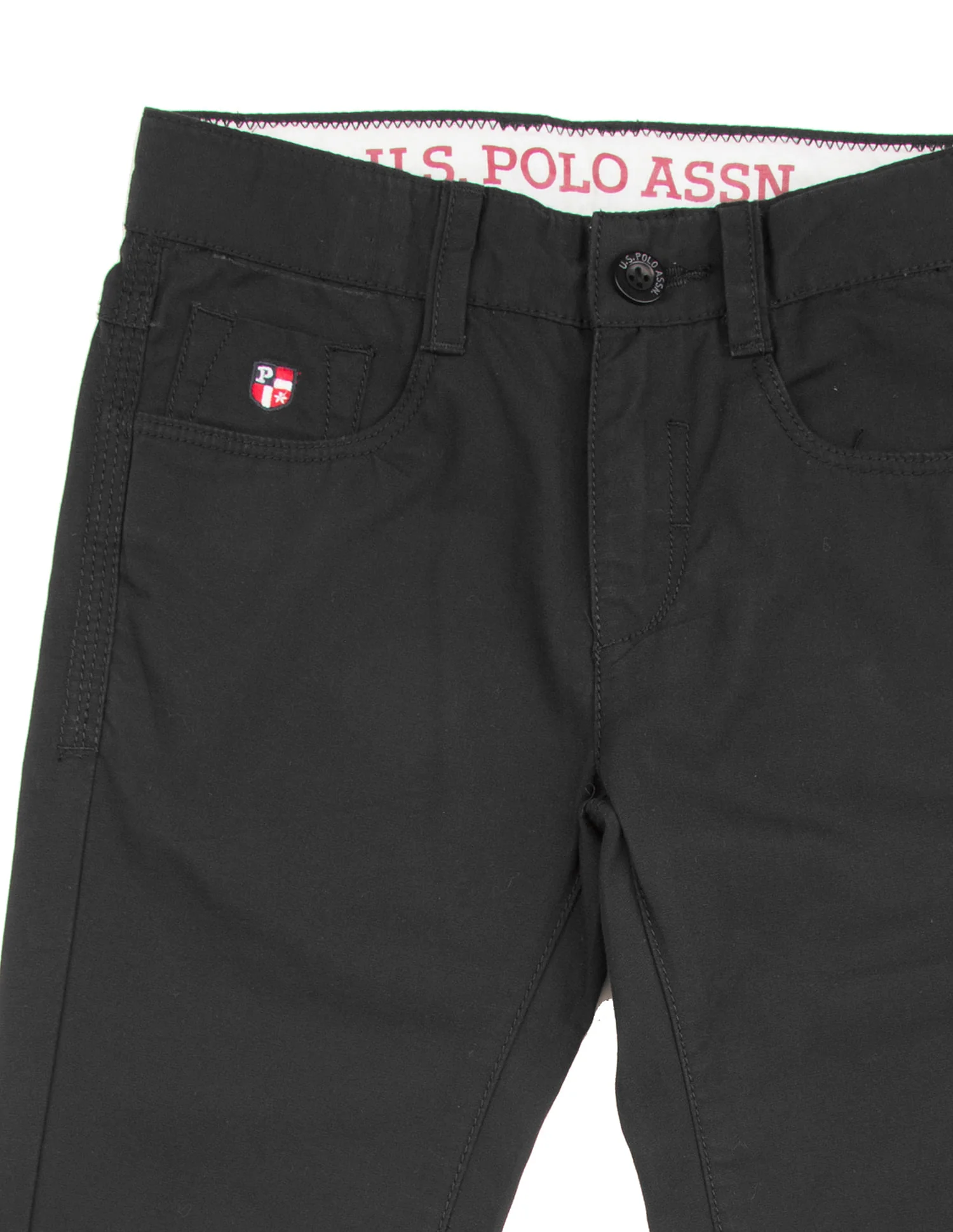 Boys Solid Slim Fit Trousers - Image 3