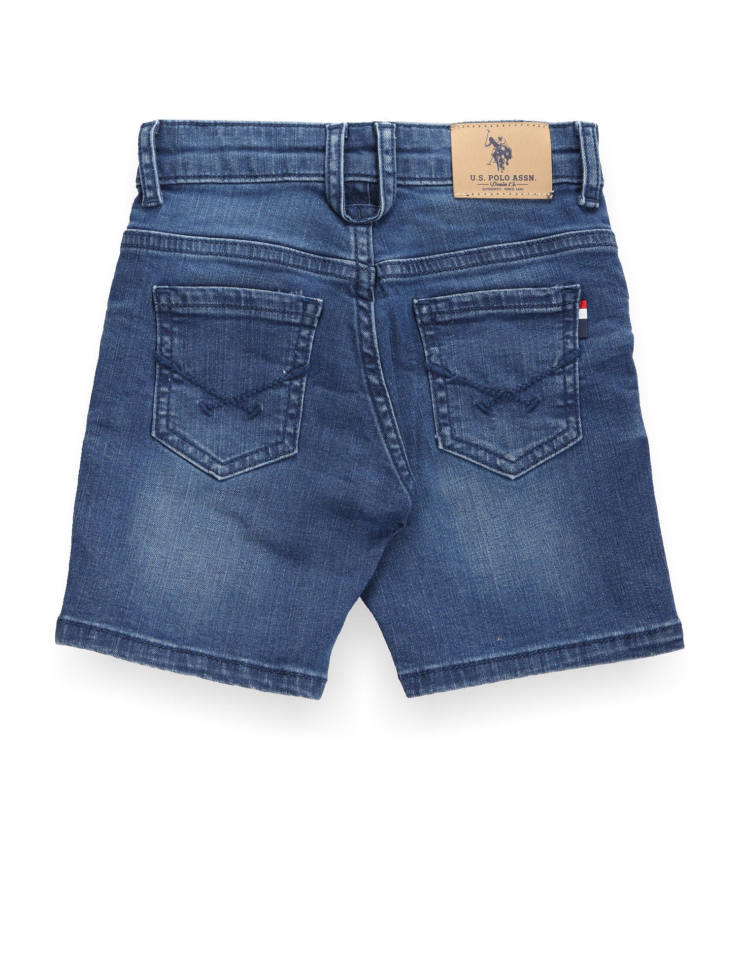Boys Stone Wash Denim Shorts - Image 2