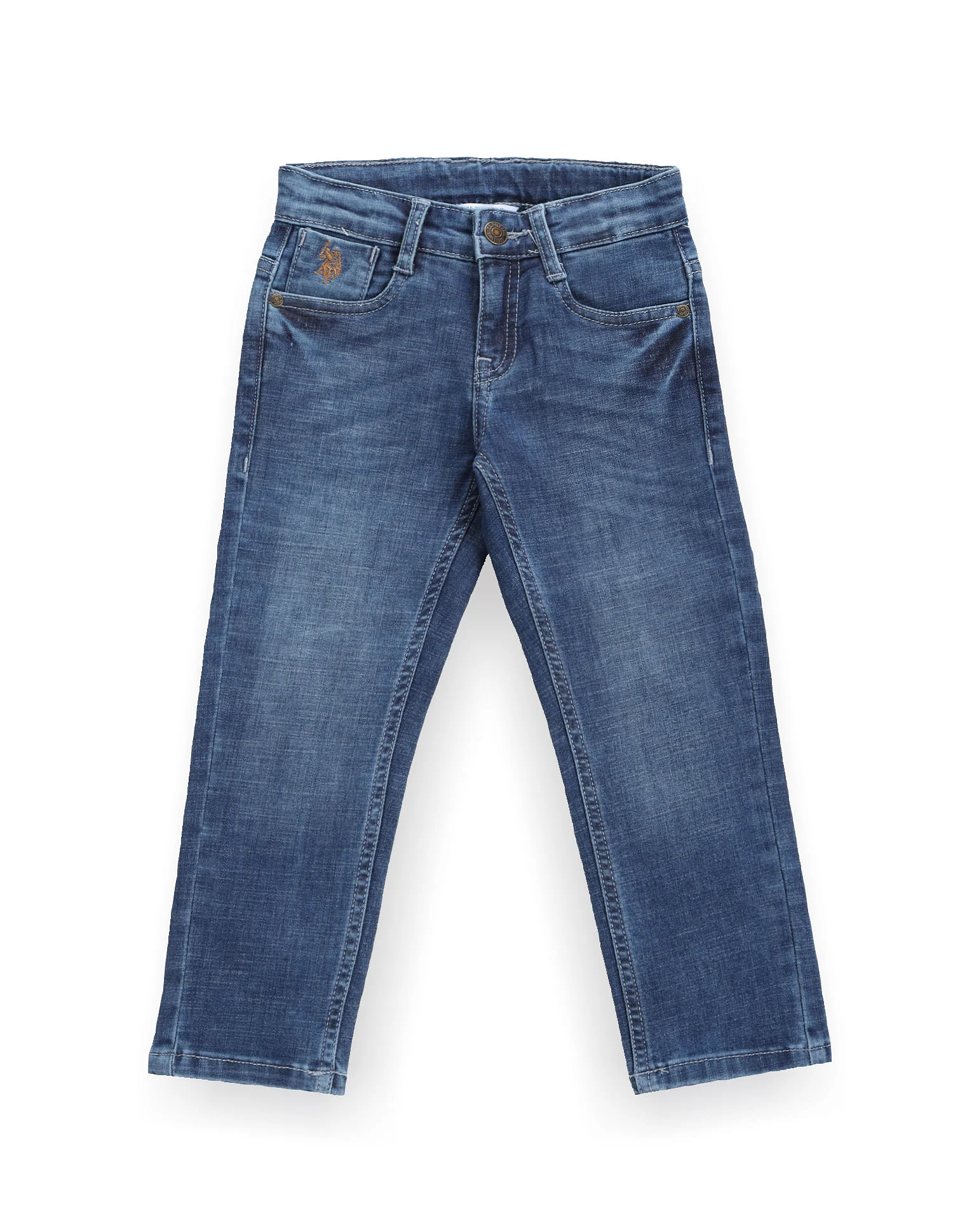 Boys Stone Wash Slim Fit Jeans