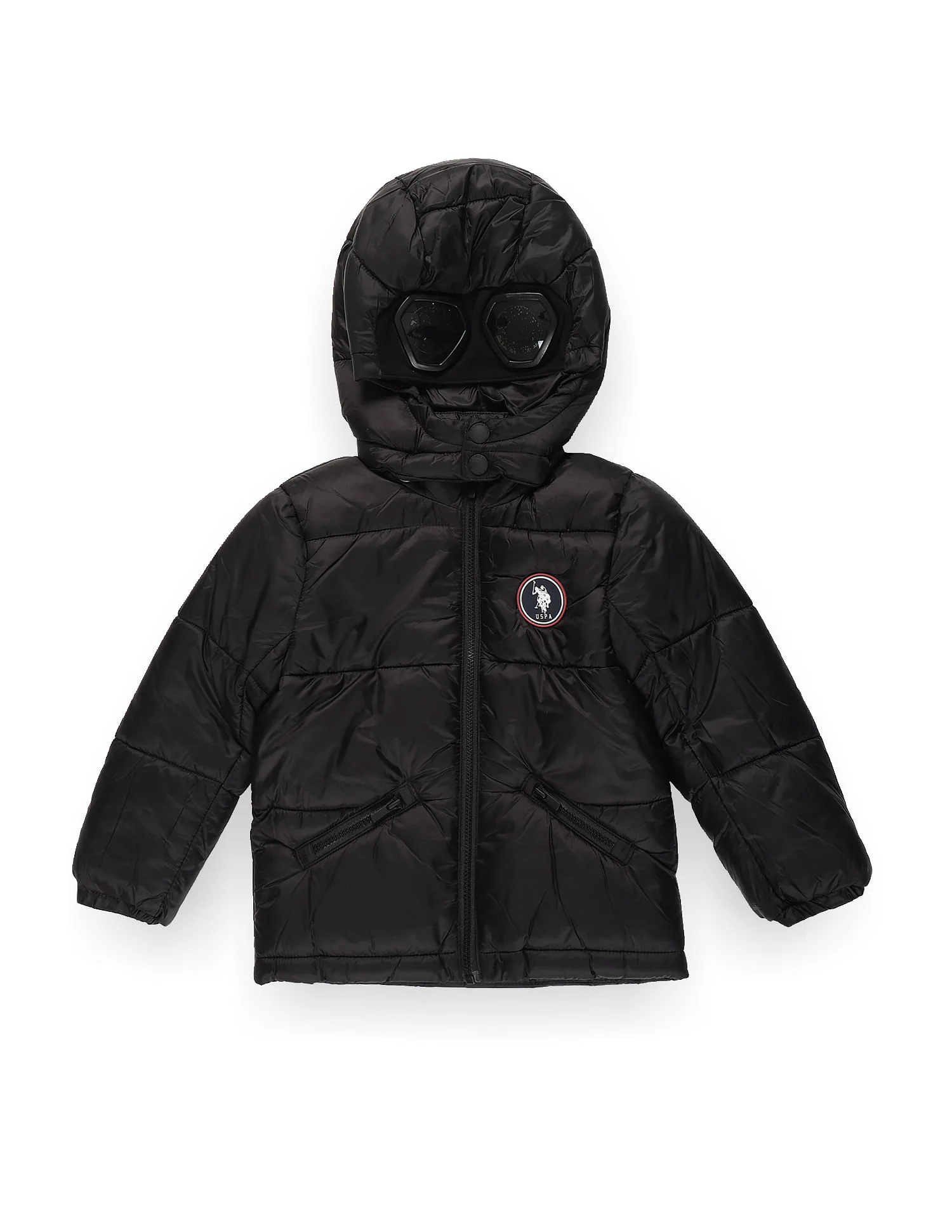 Boys Sunglasses Hood Puffer Jacket